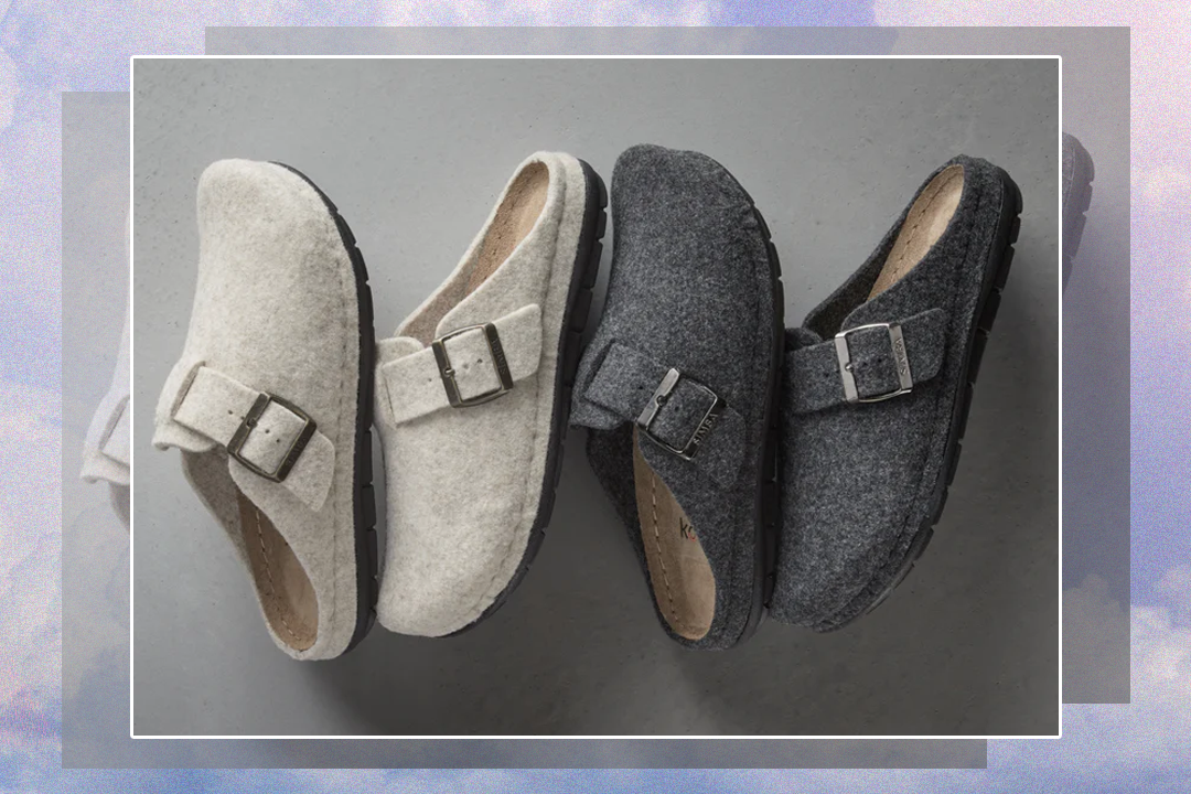 The style is reminiscent of Birkenstocks’ Boston clogs