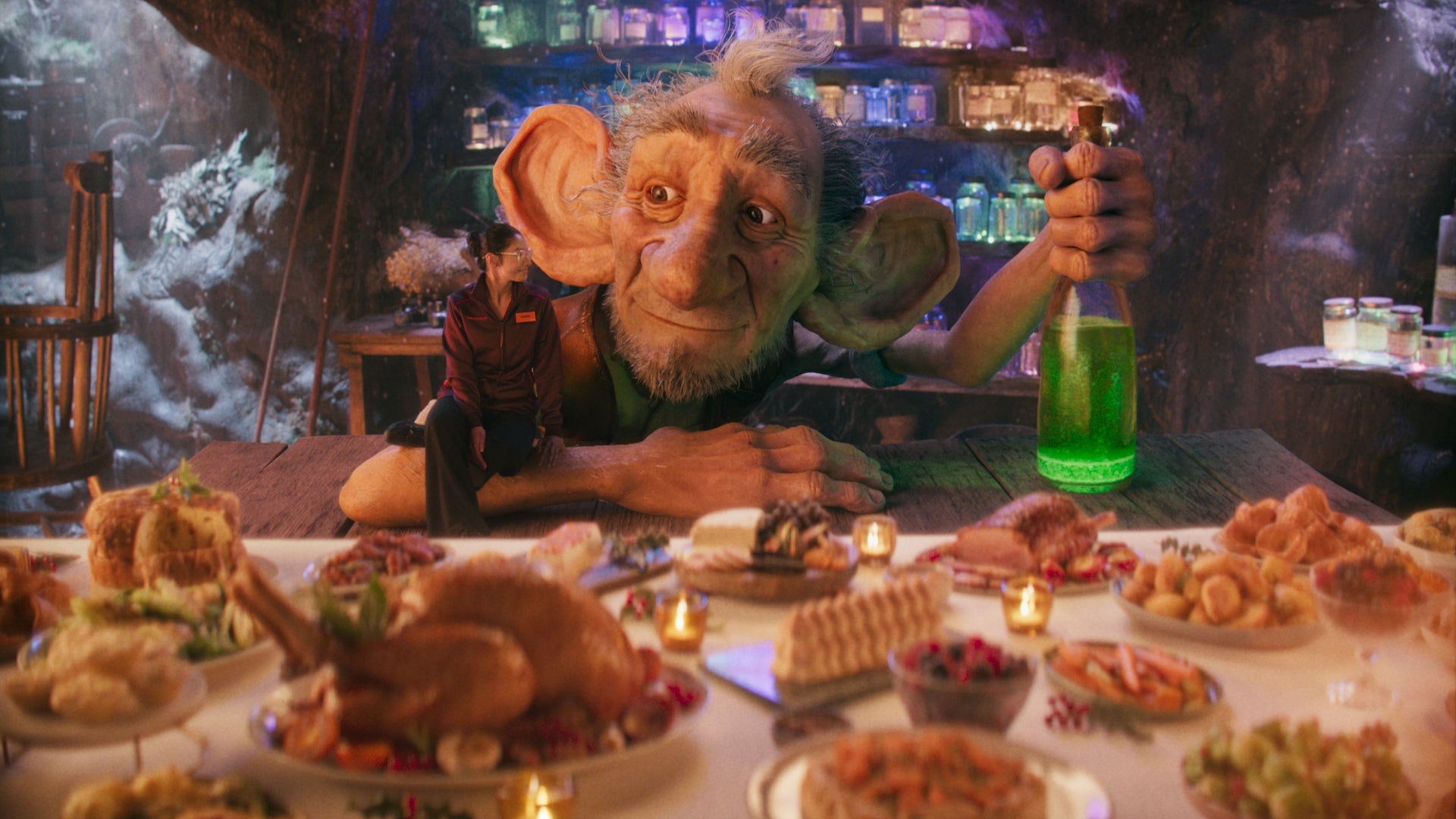 The BFG and Sophie go on a mission to source tasty food for a festive banquet