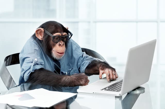 <p>Chances of a 200,000-strong population of monkeys typing until the heat death of the universe creating works of Shakespeare are vanishingly small</p>