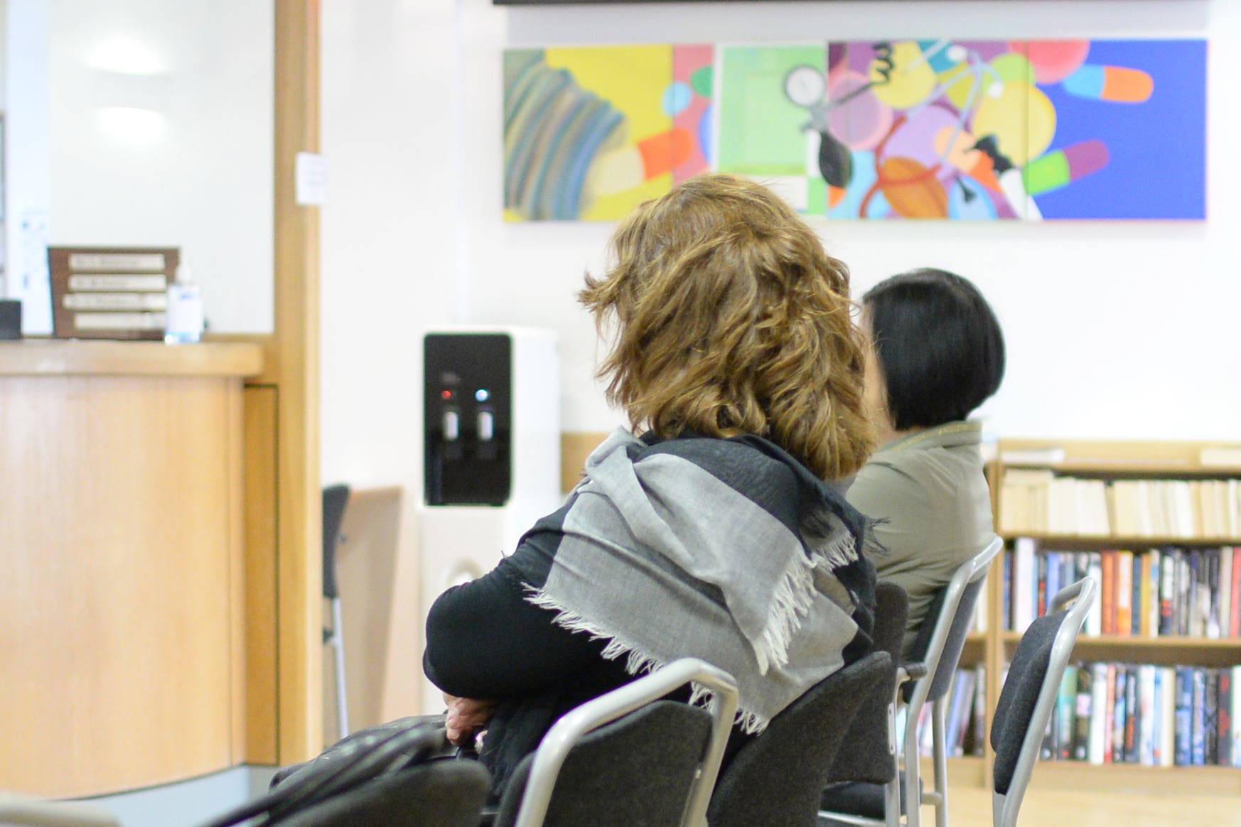 Patients sit in the waiting room at a GP surgery (Anthony Devlin/PA)