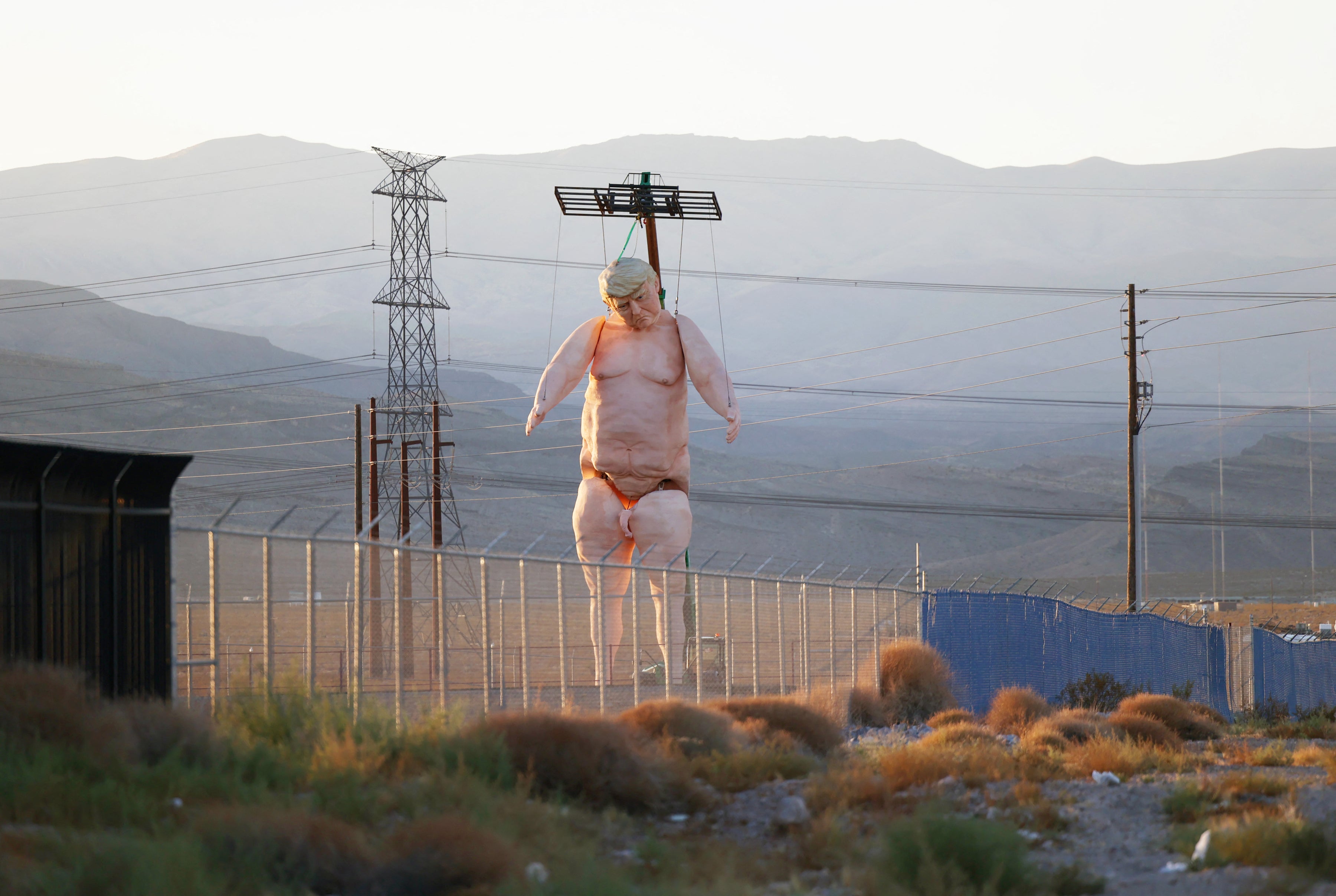 The effigy seen in Las Vegas