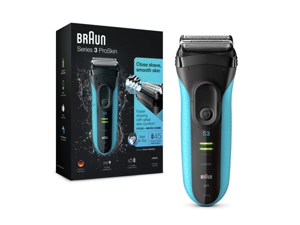 Best electric shavers Braun series 3 ProSkin 3040s wet  dry shaver indybest