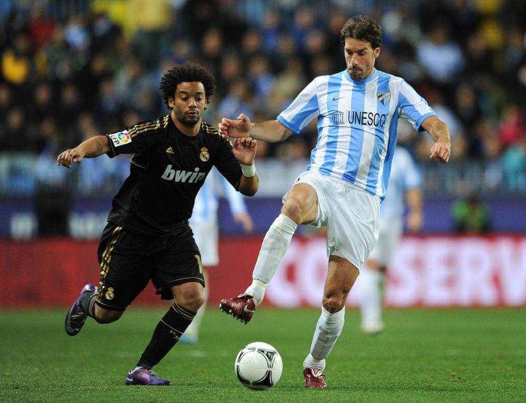 Van Nistelrooy’s final season came at Malaga in 2011-12