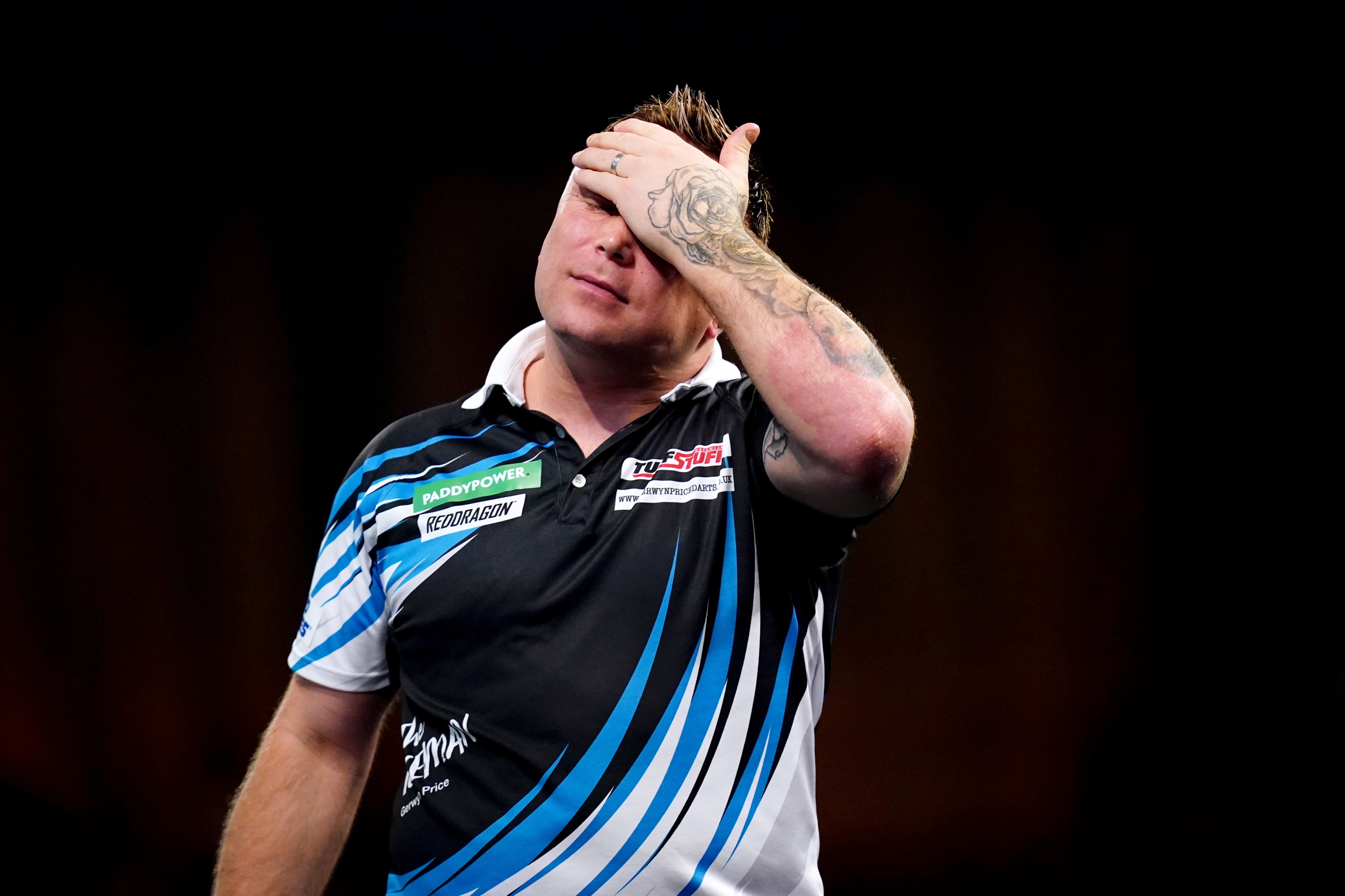 Gerywn Price did not qualify for the Grand Slam of Darts (John Walton/PA)