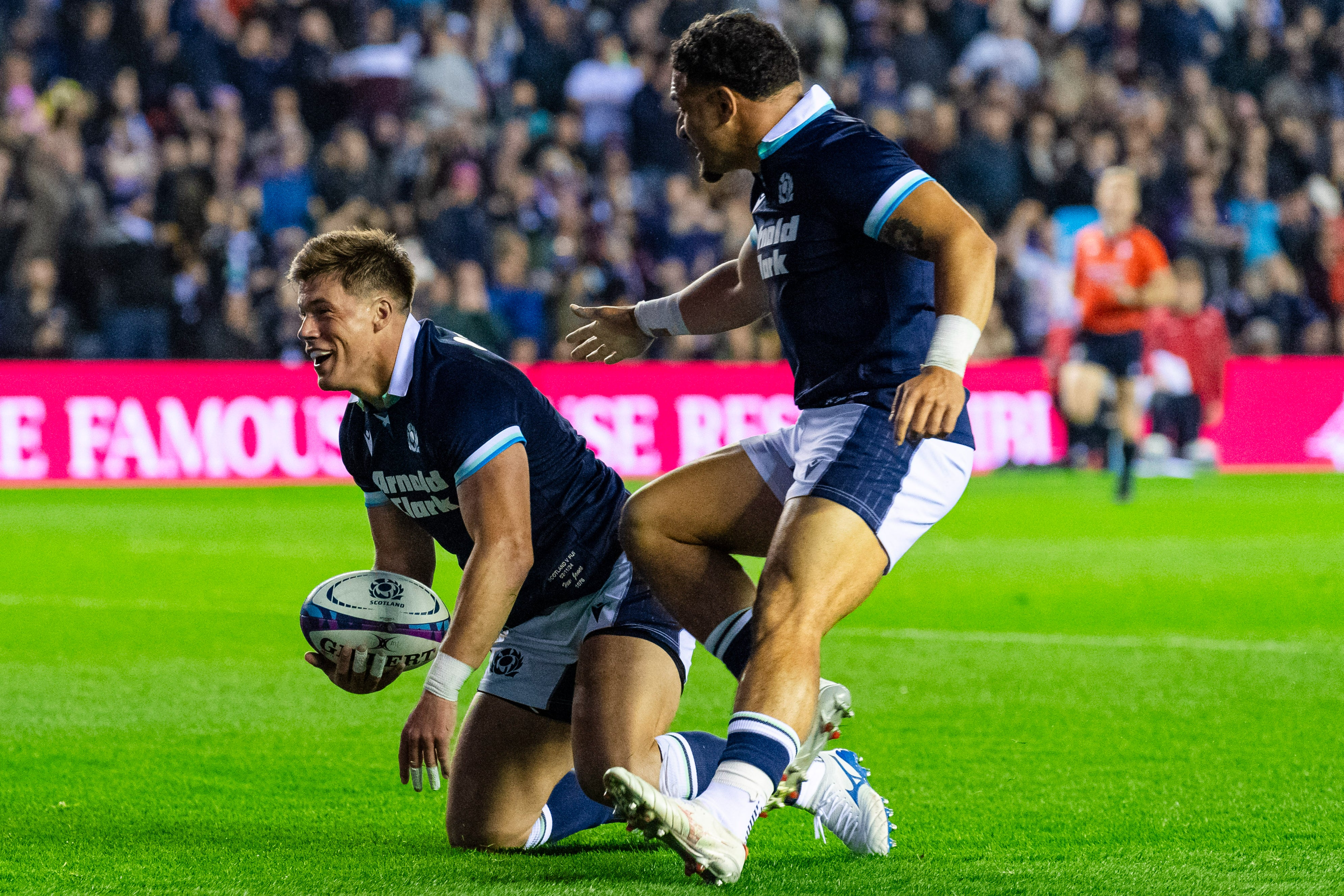 Scotland cruised to a 40-point victory over Fiji at Murrayfield