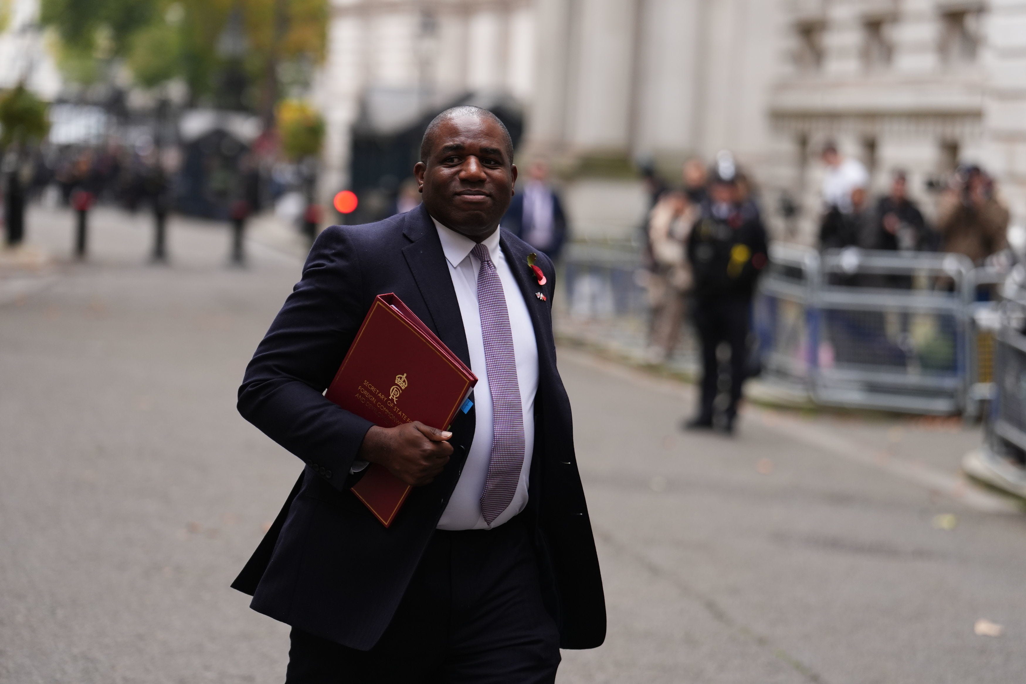 David Lammy will travel to Africa on Sunday for meetings in Nigeria and South Africa (Lucy North/PA)