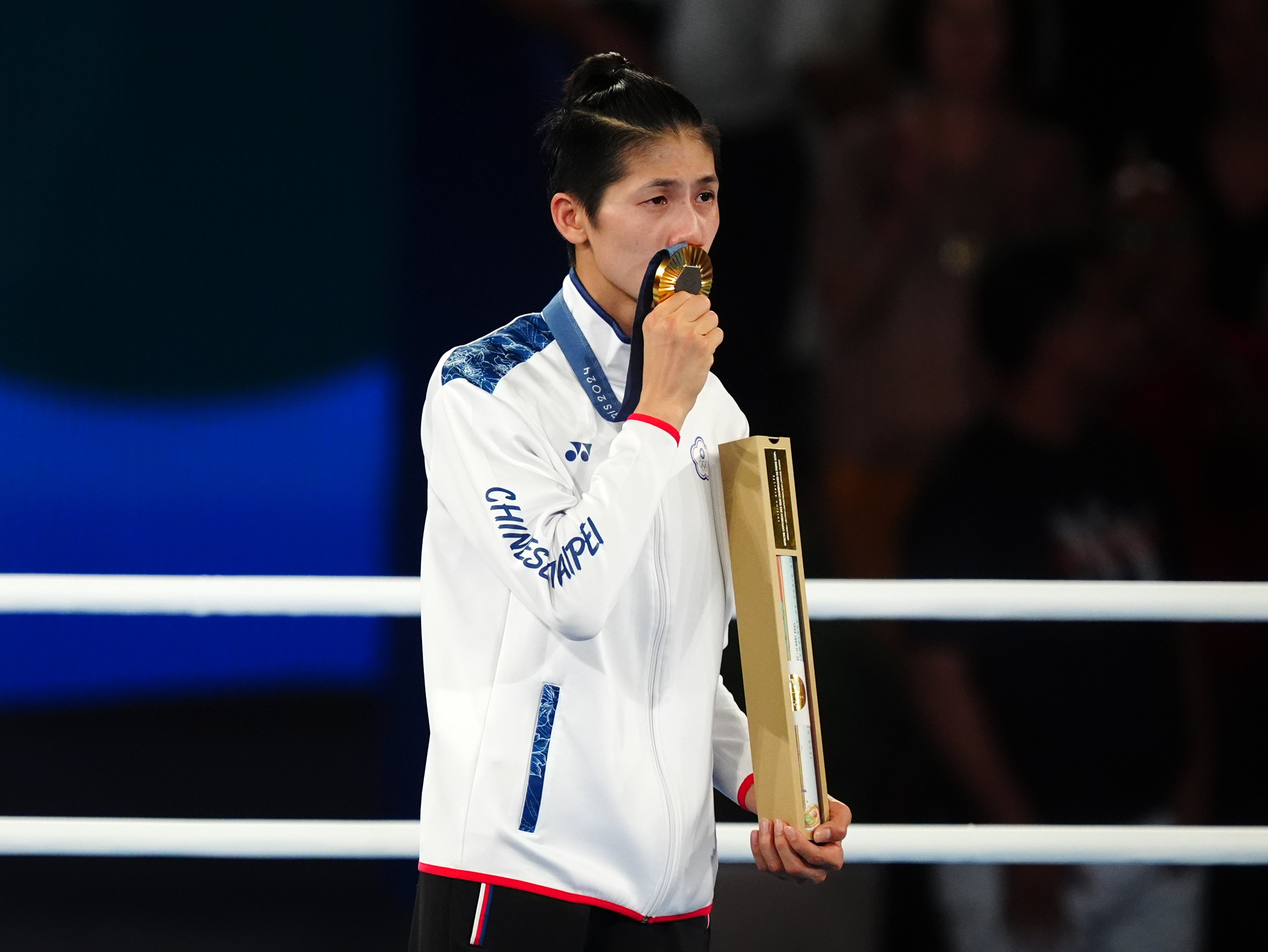 Lin Yu Ting of Chinese Taipei won featherweight gold in Paris after being disqualified from the IBA’s World Championships