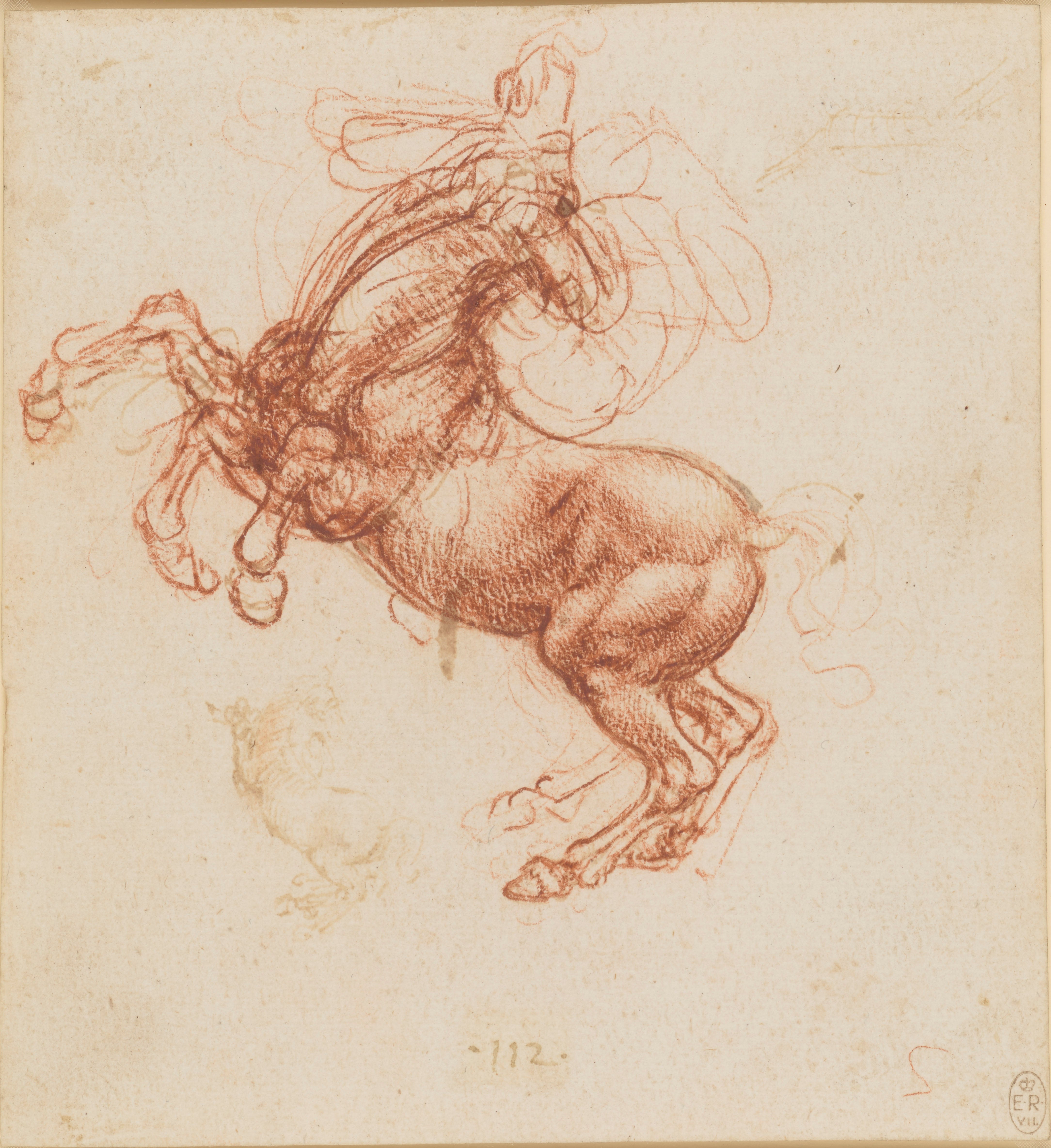 Leonardo da Vinci’s 'A Rearing Horse’, c 1503-05