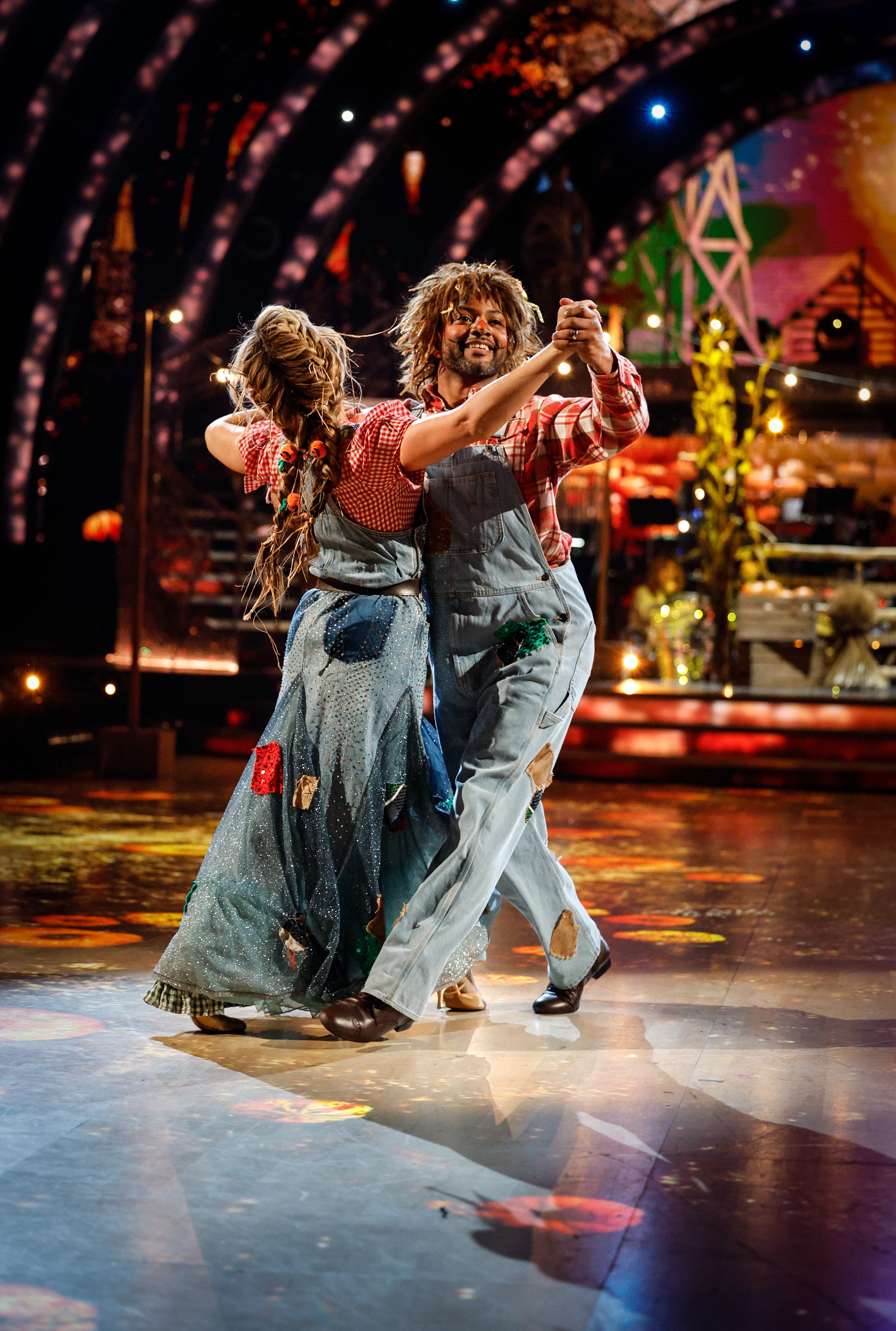 JB Gill and Amy Dowden during a live appearance on ‘Strictly Come Dancing’