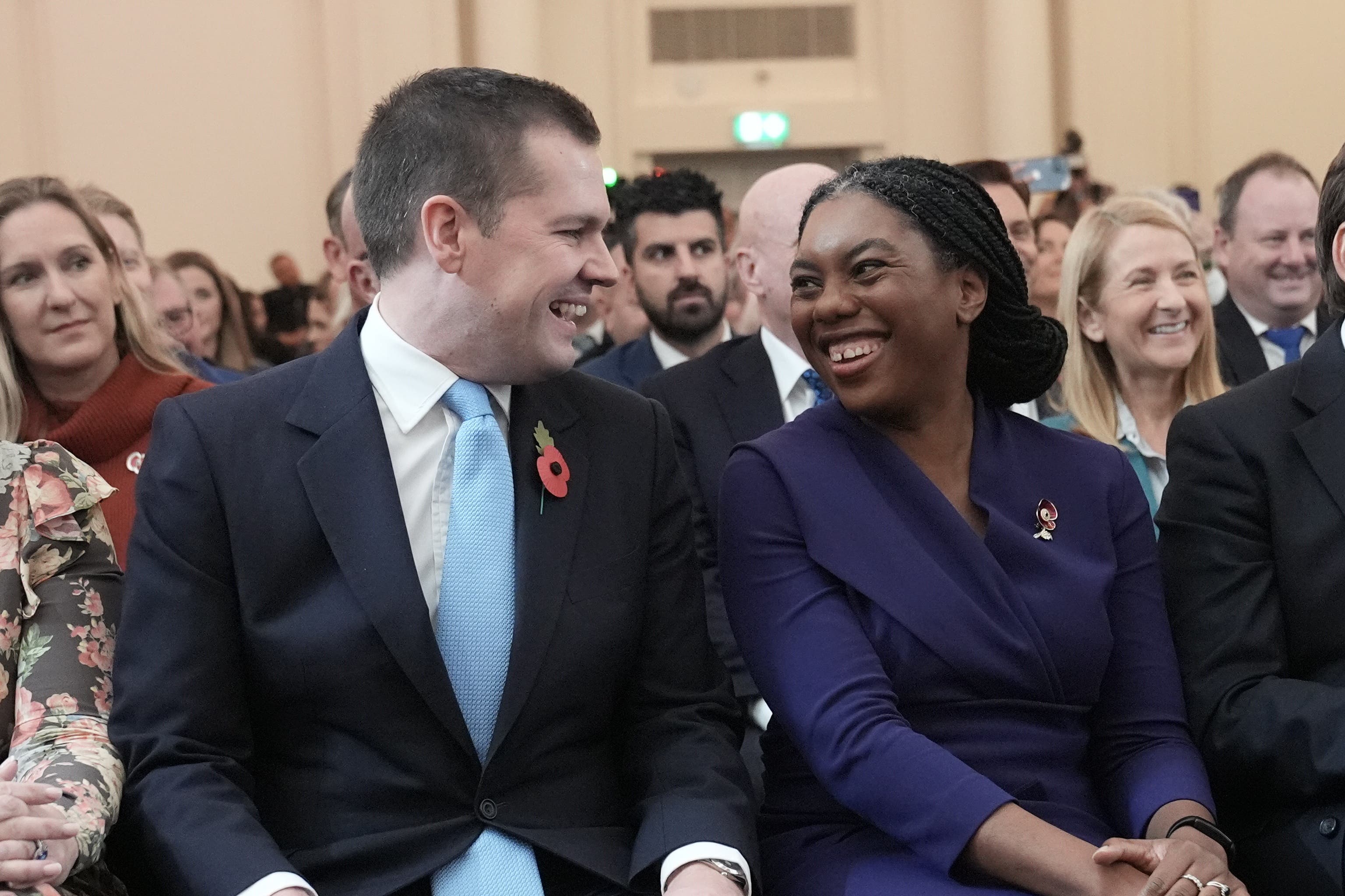 Kemi Badenoch with Robert Jenrick (Stefan Rousseau/PA)