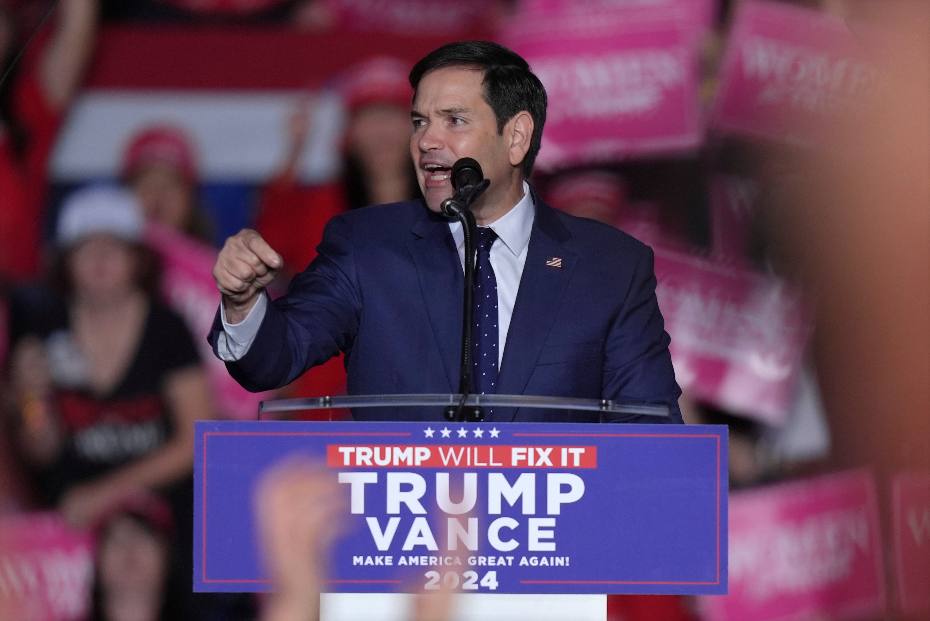 Sen. Marco Rubio, R-Fla., speaking at a campaign rally