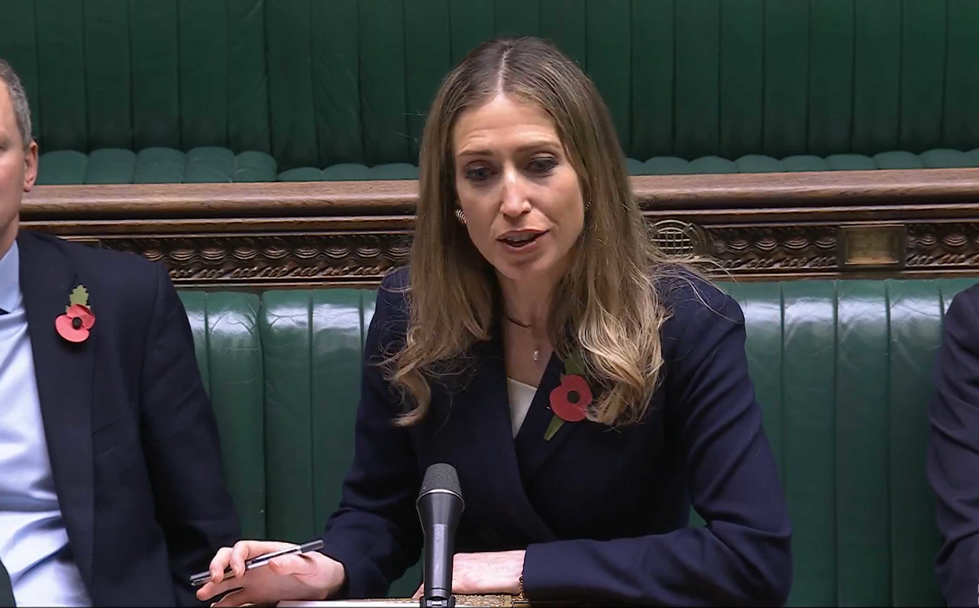 Shadow education secretary Laura Trott speaking after Education Secretary Bridget Phillipson spoke about tuition fees in the House of Commons (House of Commons/UK Parliament/PA)