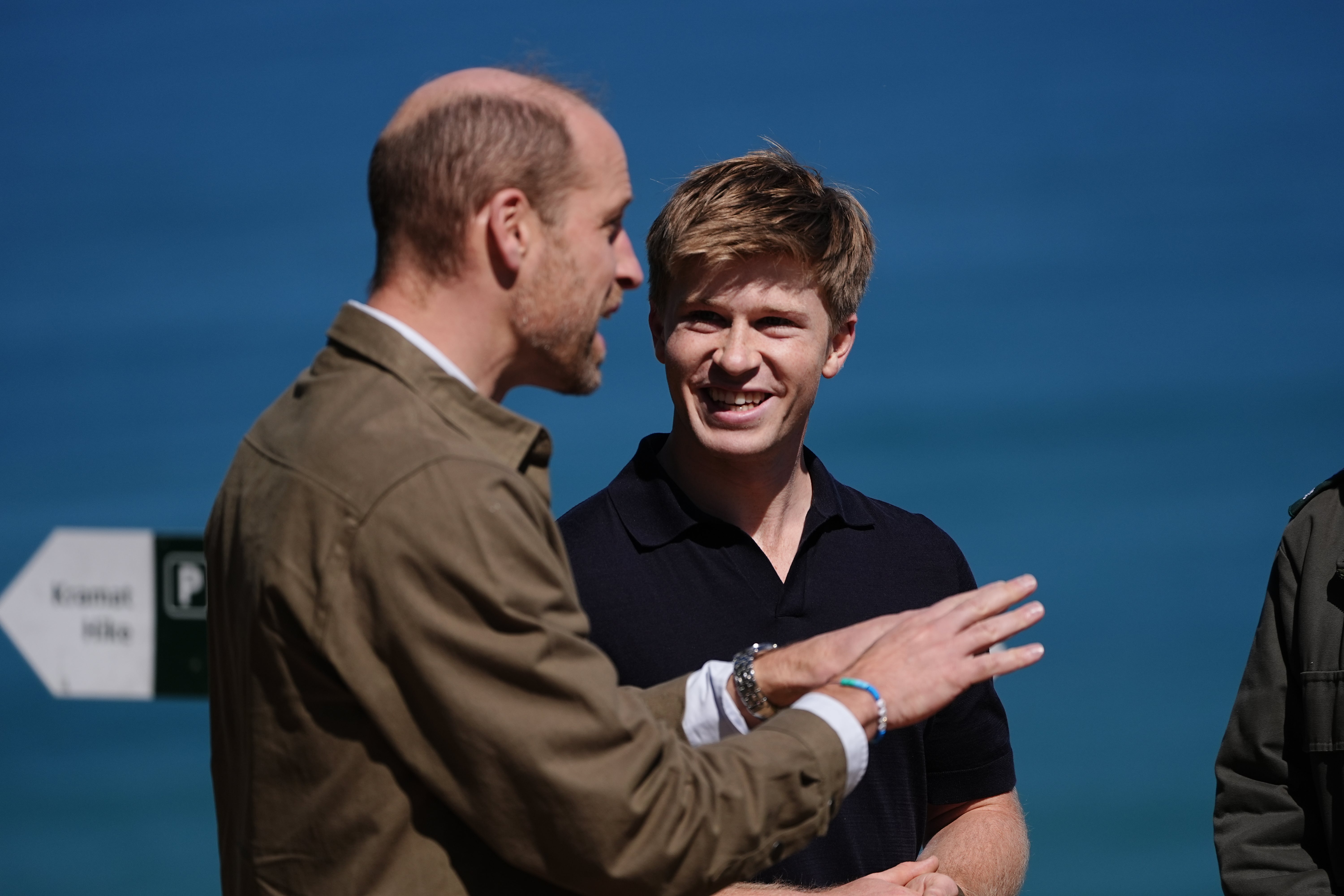 The Prince of Wales with Robert Irwin