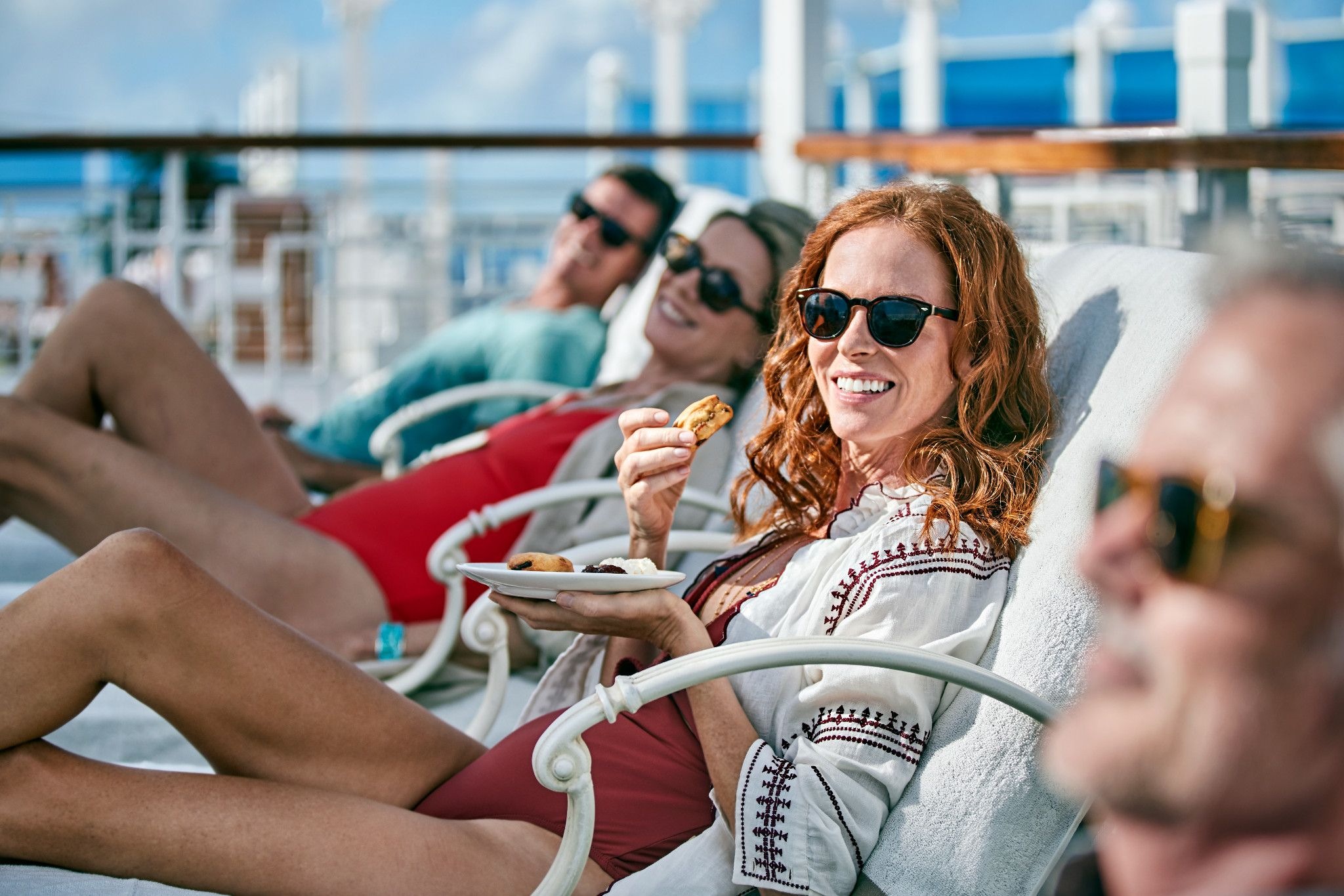 Wherever you are in the world, British treats such as an afternoon tea are often available on a cruise ship