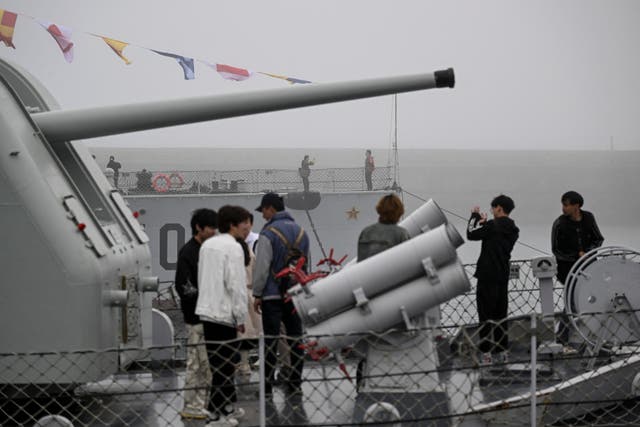 <p>Picture taken during media tour organised by People’s Liberation Army at Naval Museum in Qingdao, China’s Shandong province on April 23, 2024</p>