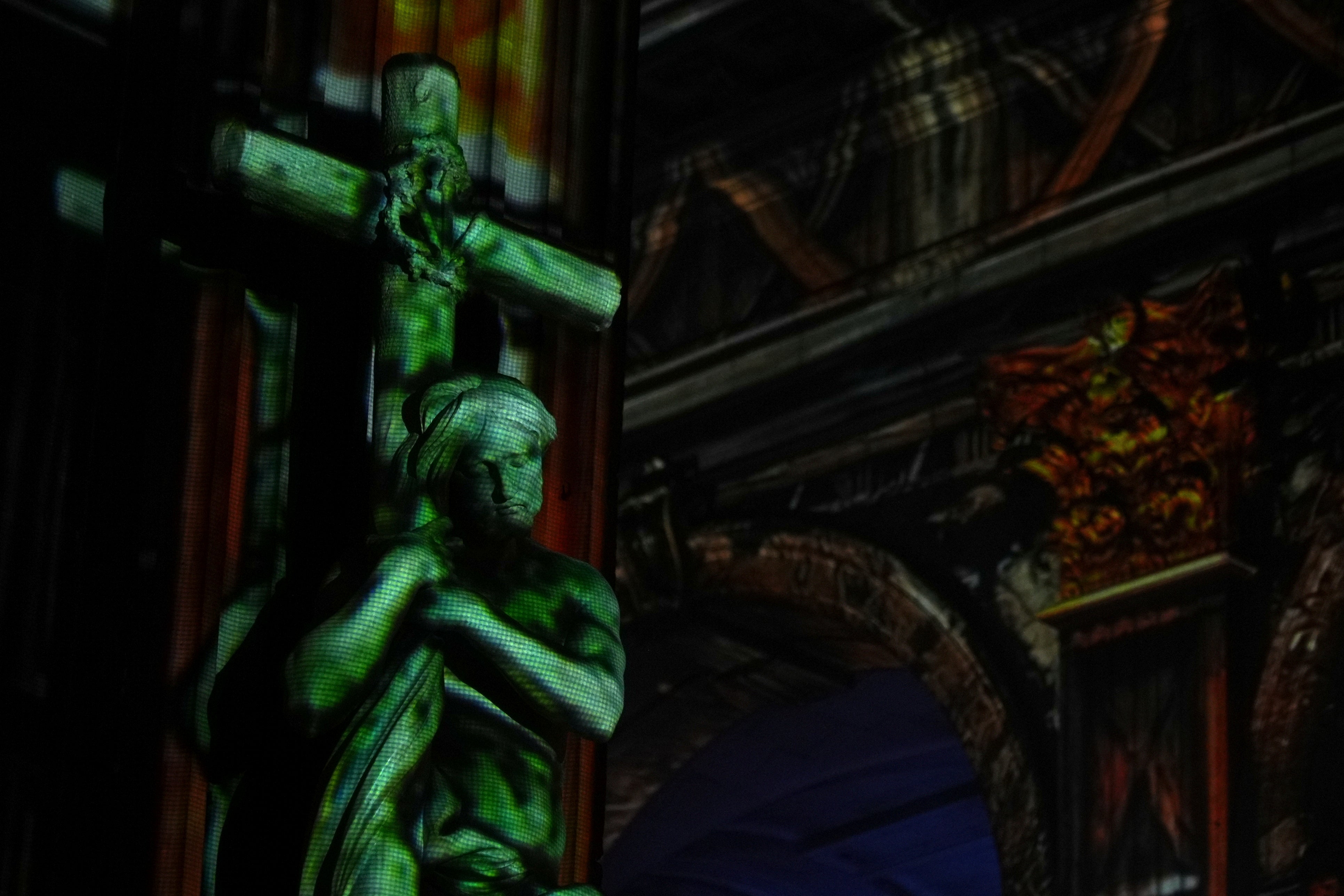 France Church Illuminated