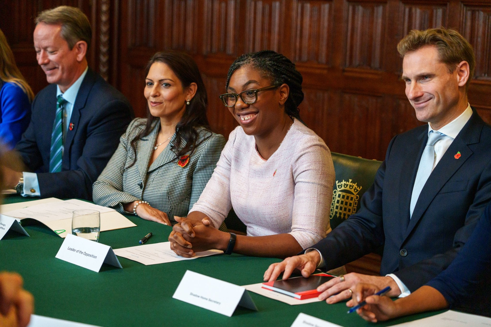 “Delighted to hold my first meeting of the new shadow cabinet this morning,” she said on X