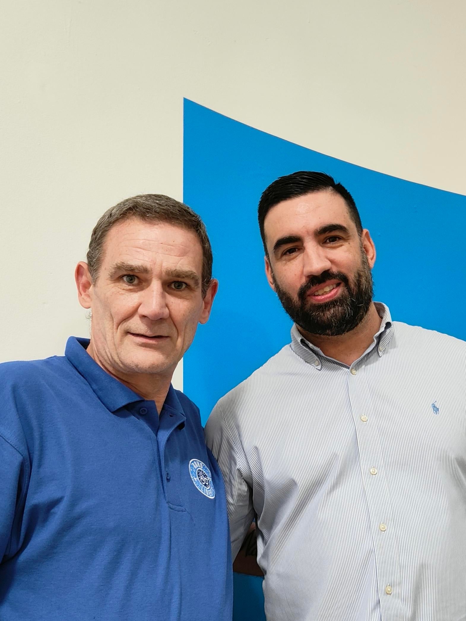 Prison reform campaigner Marc Conway (right), who helped tackle the Fishmongers’ Hall terrorist, pictured with reformed prisoner David Breakspear (left) at a conference at Buckinghamshire New University