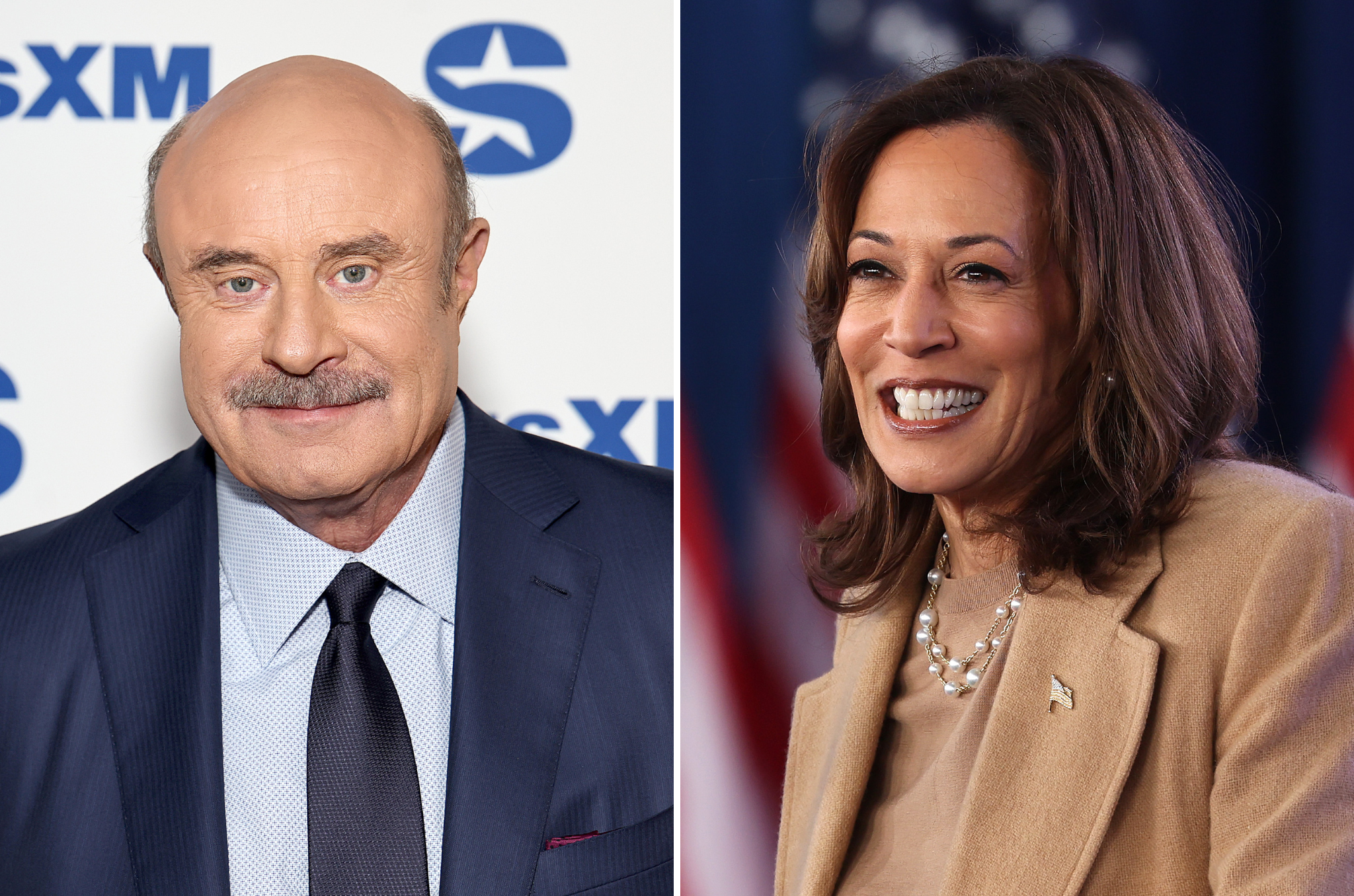 Phil McGraw (left) claims he ‘offered to give the identical speech at a Harris rally’