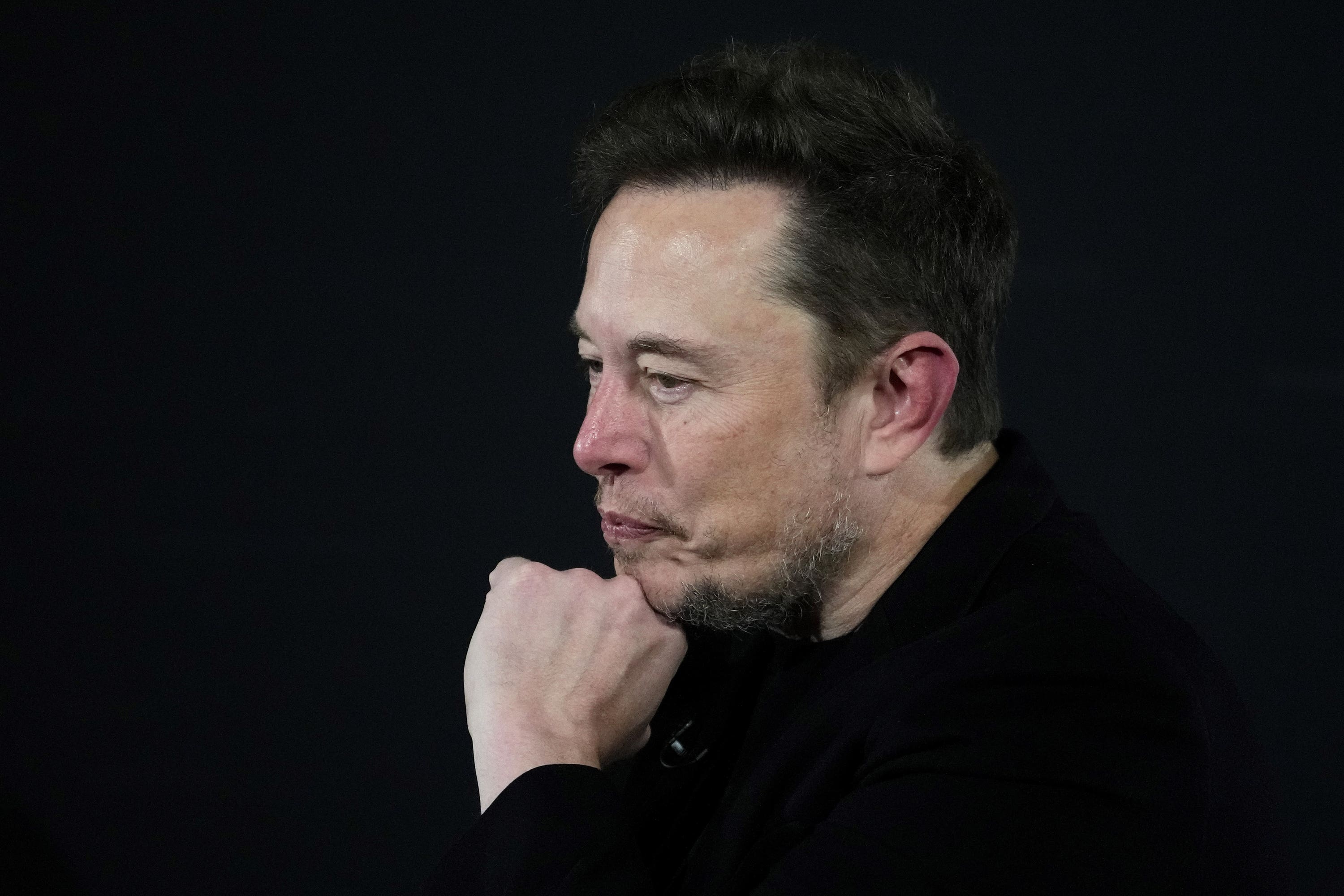 Elon Musk in early 2024 (Kirsty Wigglesworth/PA)