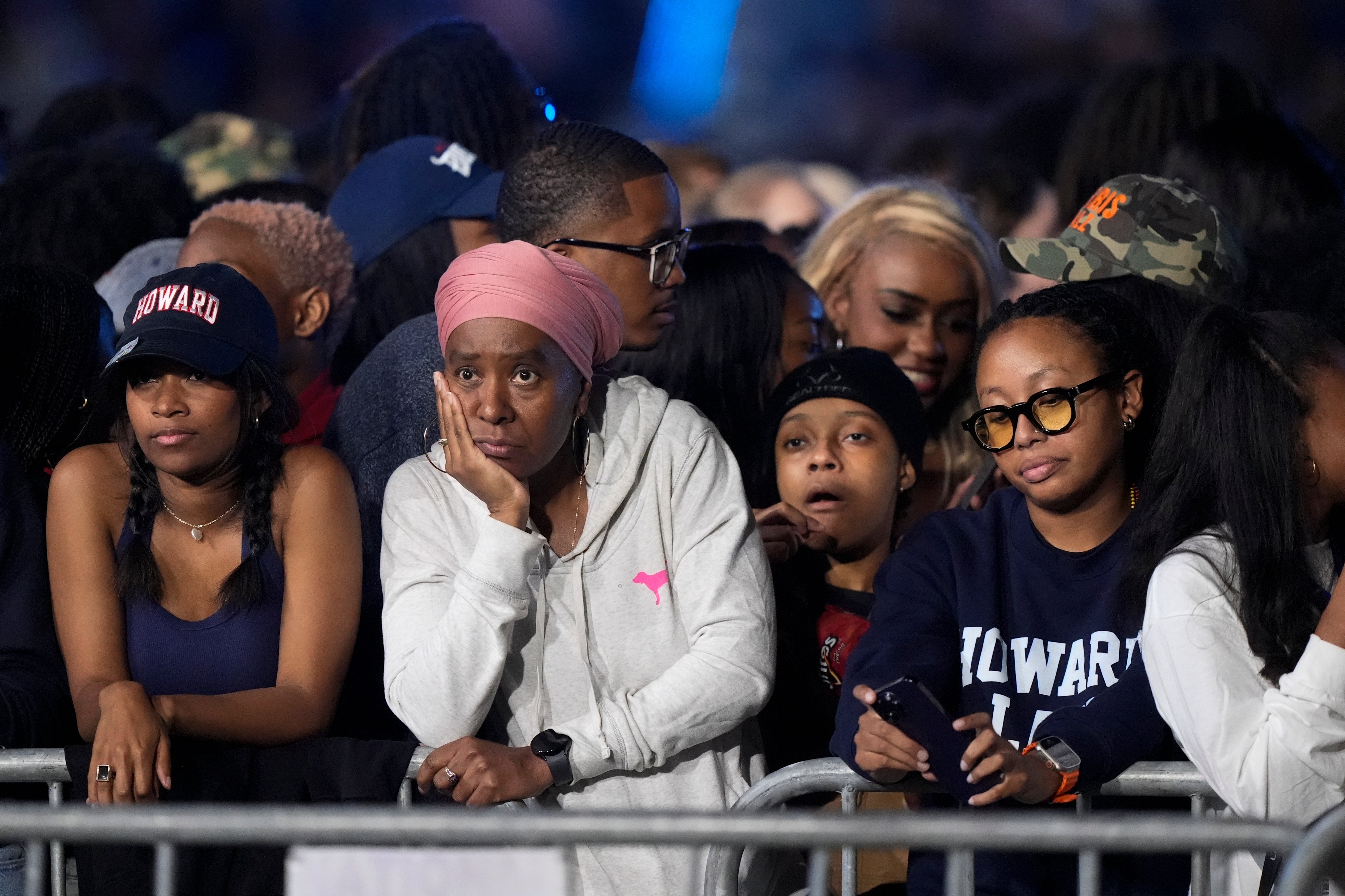 More glum Democrats watching on at Howard