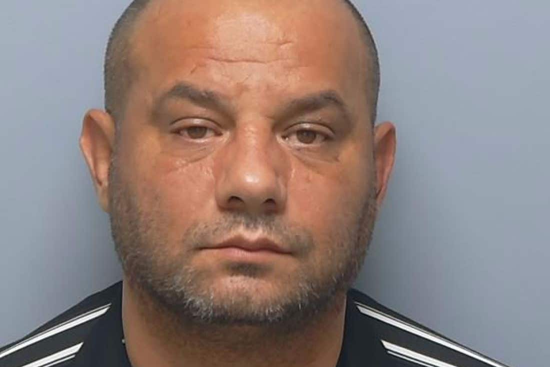 Ionel Elvis Dulea, 47, who has been jailed for two years after he stole cosmetics and perfumes worth £25,000 from Boots stores in Andover, Aldershot and Fareham (Hampshire and Isle of Wight Constabulary/PA)