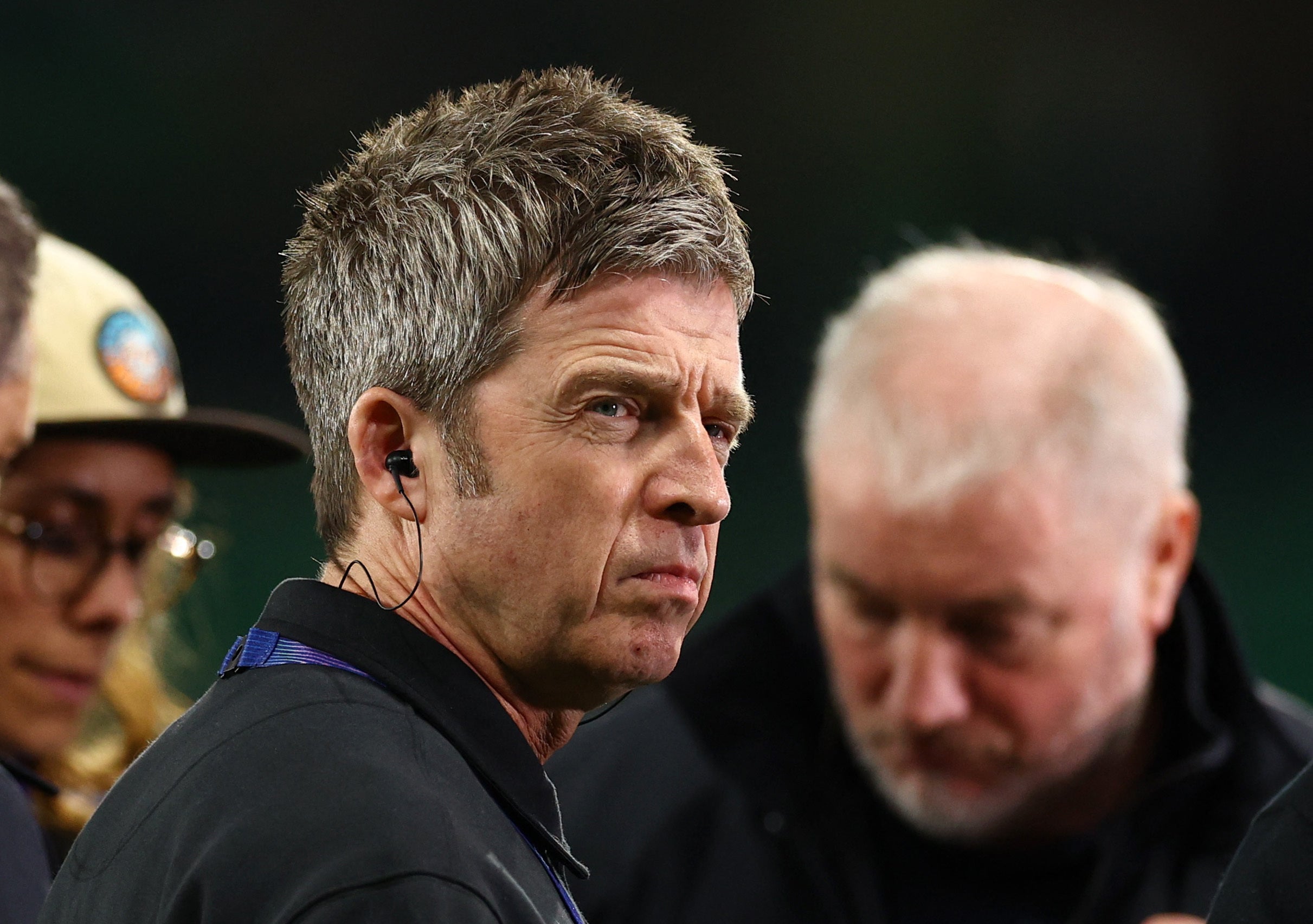 Noel Gallagher before the match