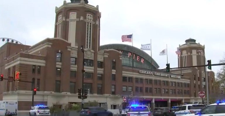 Scene of the shooting at Chicago’s Navy Pier on Tuesday