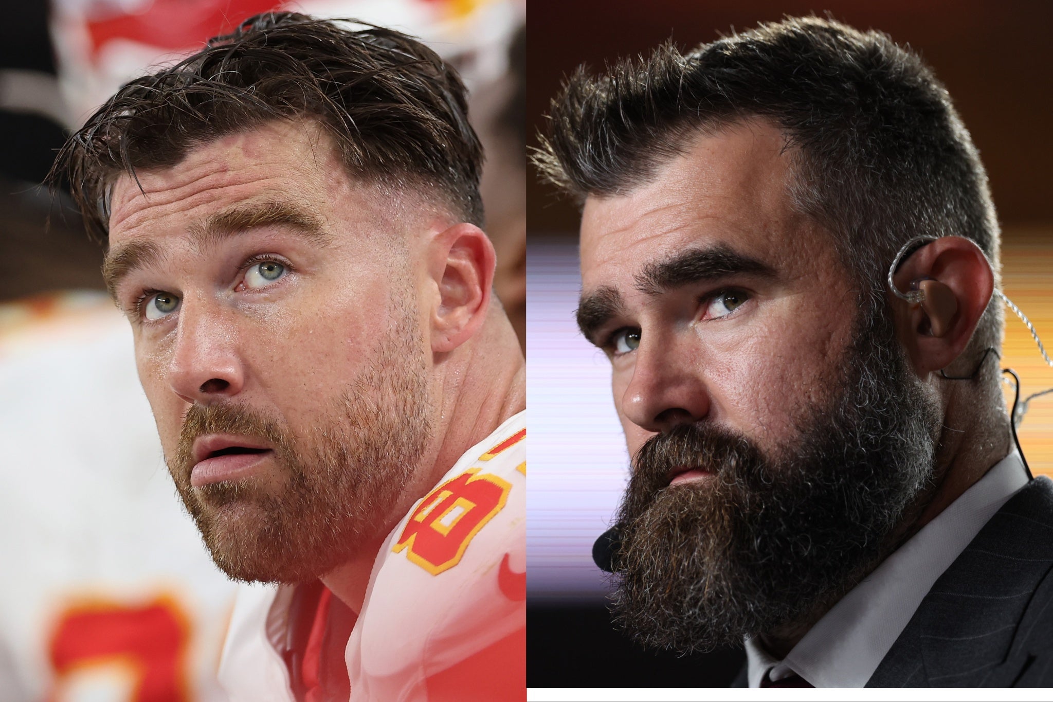 Jason (right) and Travis Kelce (left) have joined forces with Boyz II Men