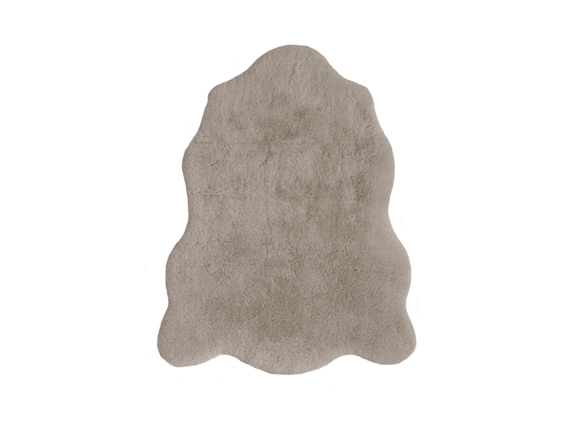 Dusk faux-fur rug, taupe 