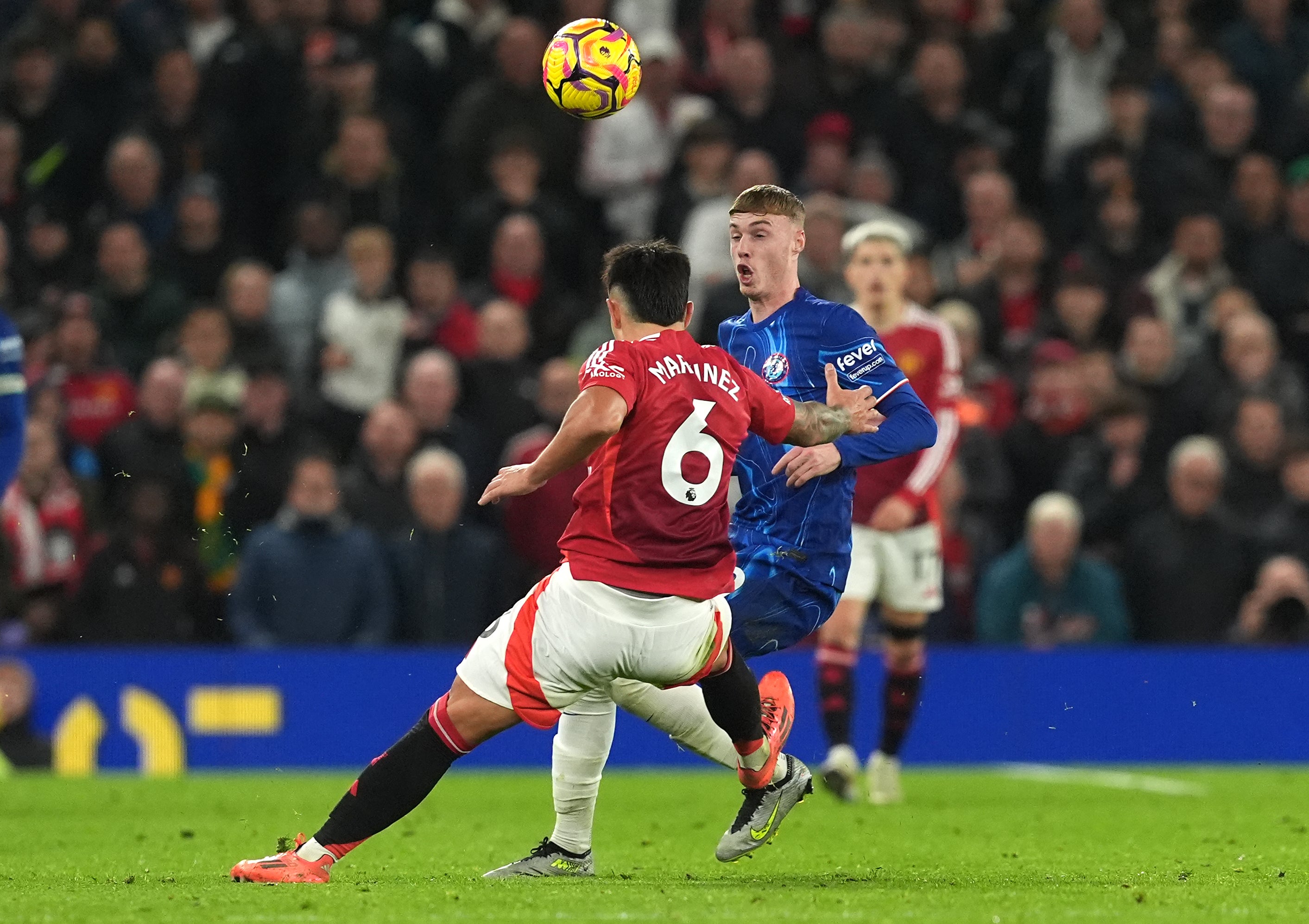 Cole Palmer was injured against Manchester United (Martin Rickett/PA)