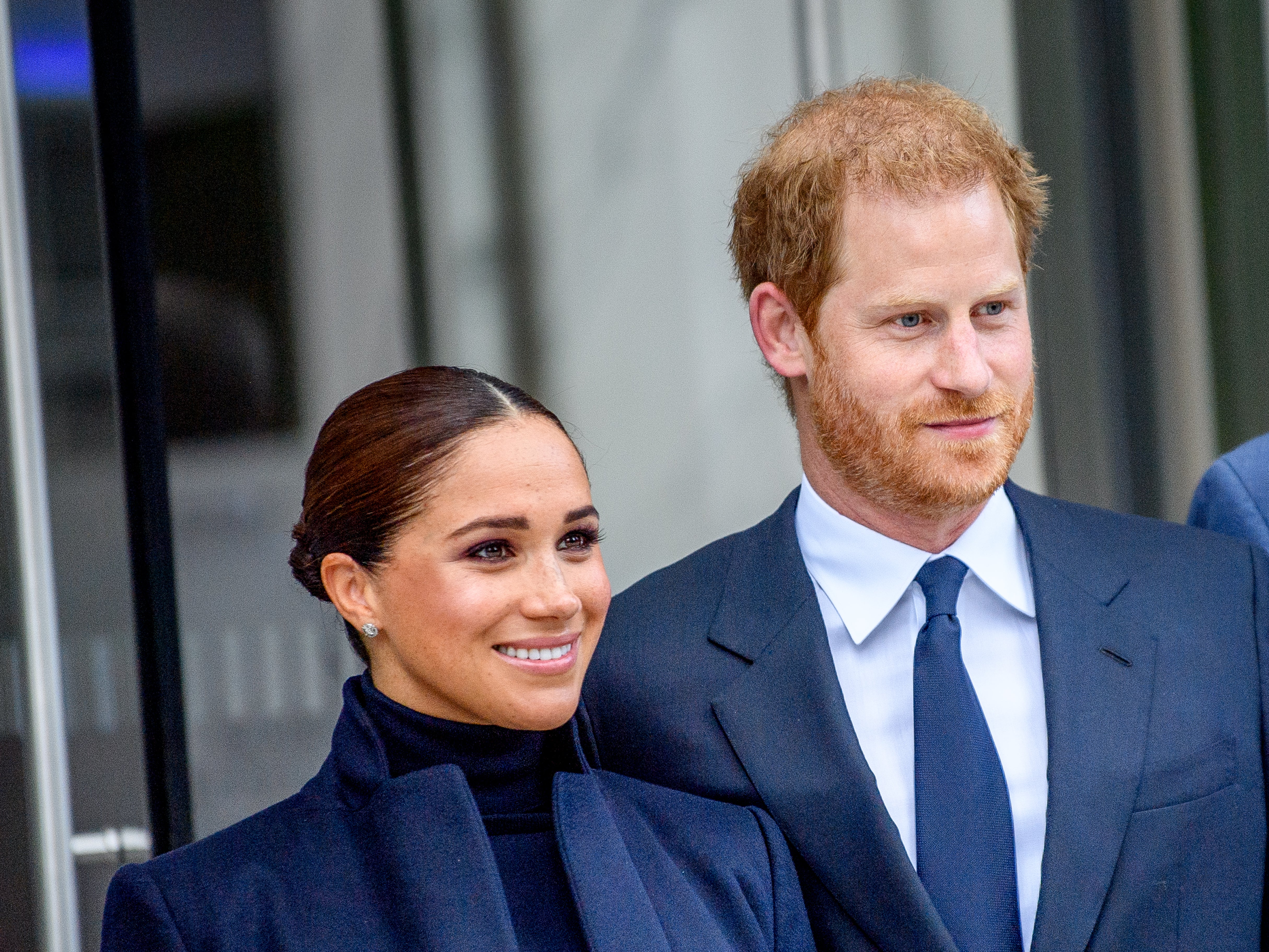 The couple visiting the One World Observatory in New York in 2021