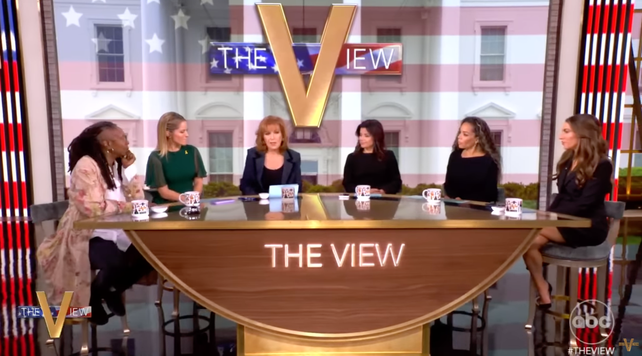 The cast of “The View” wear black in the first episode since Trump won the 2024 presidential election