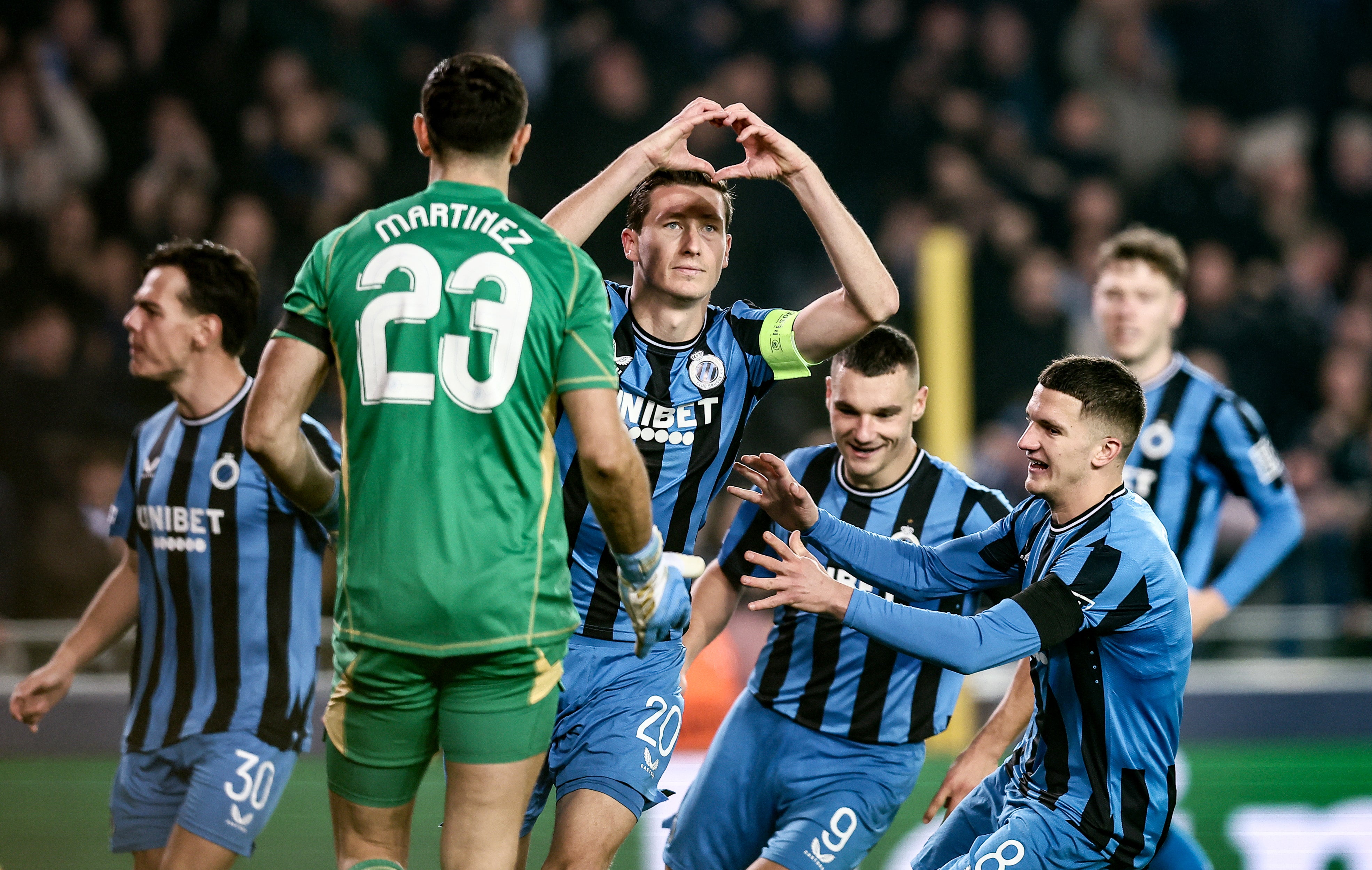 Hans Vanaken celebrates his goal (Belga/PA)