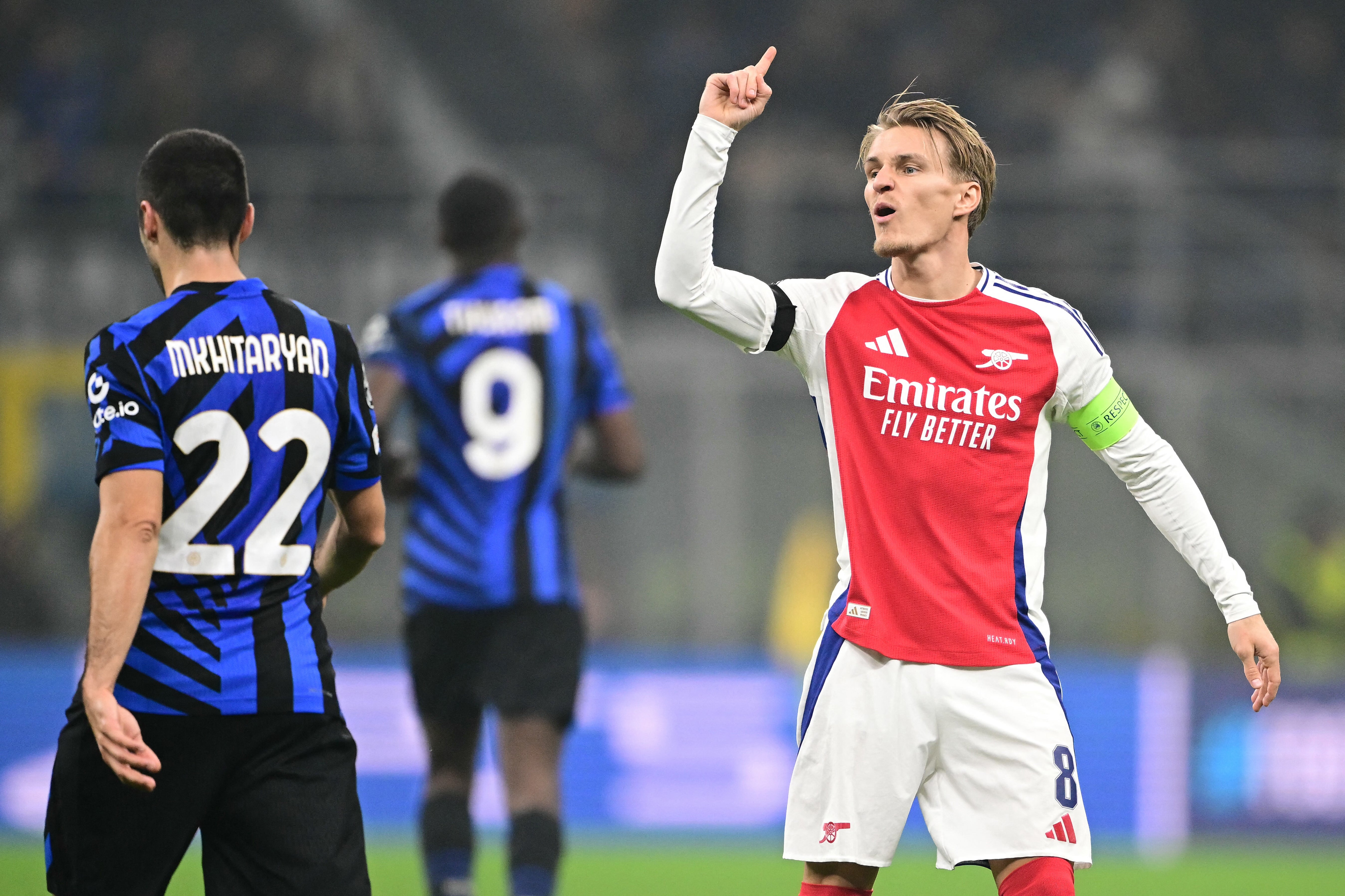 Arsenal captain Martin Odegaard made his return with a late cameo