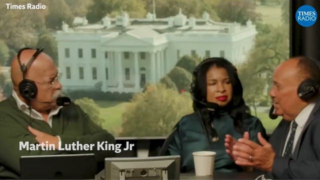 <p>Martin Luther King’s son voices fears Donald Trump could tarnish father’s legacy.</p>