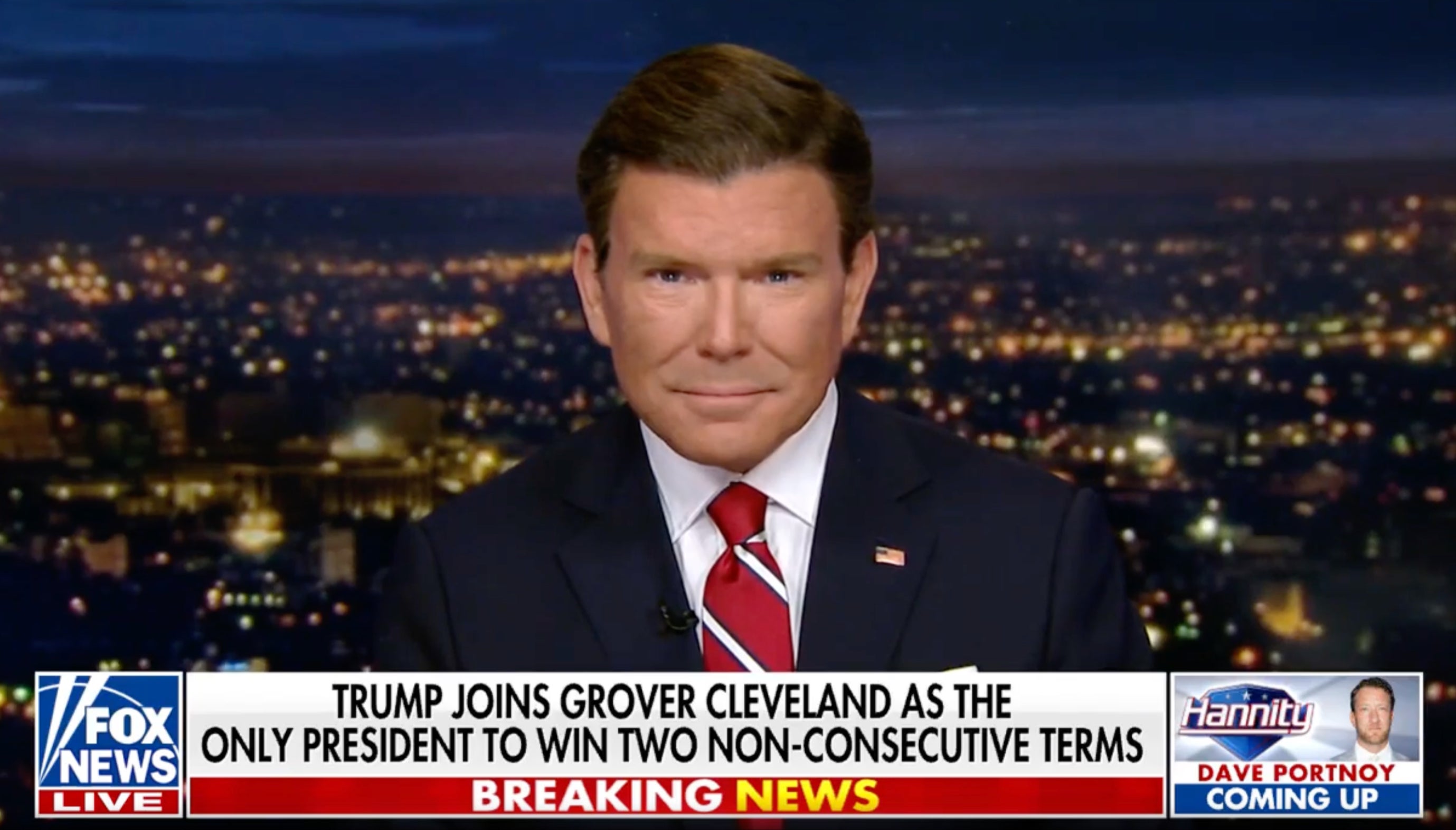 Bret Baier on Fox News’s election night coverage, which trounced competitors’ ratings