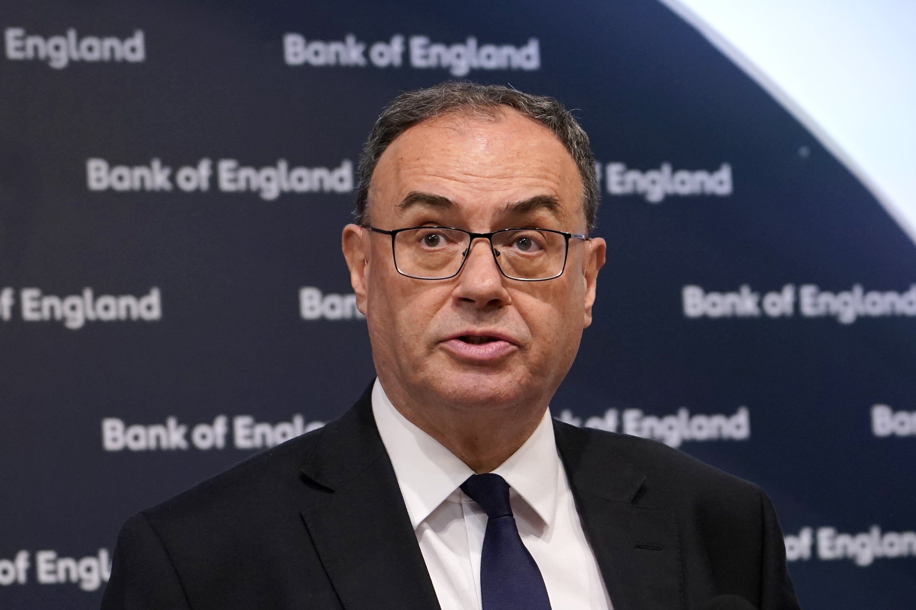 Andrew Bailey, Governor of the Bank of England (Alberto Pezzali/PA)