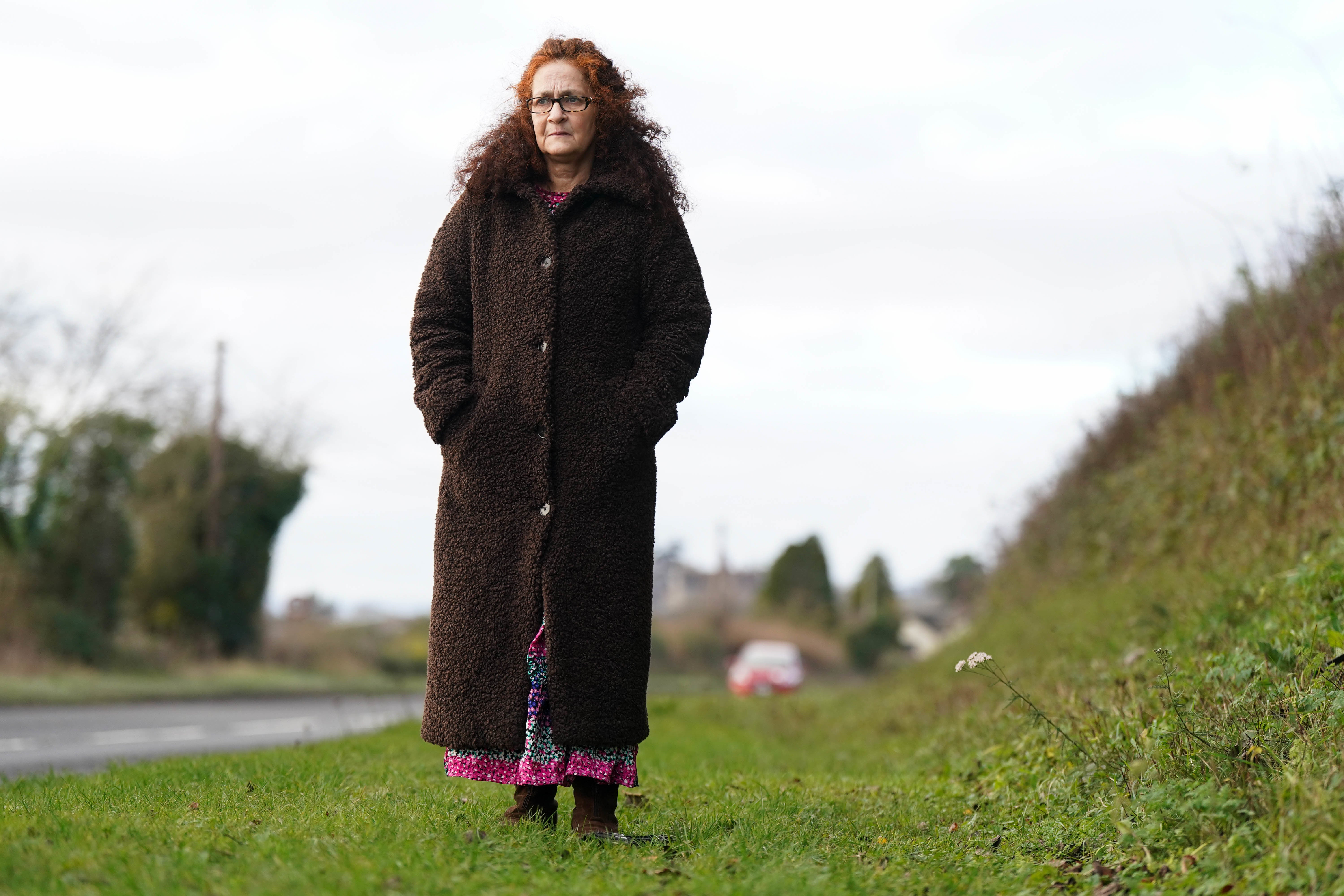 Nurse Elizabeth Donowho close to the site of the crash after Isac Calderon fled the UK (Jacob King/PA)