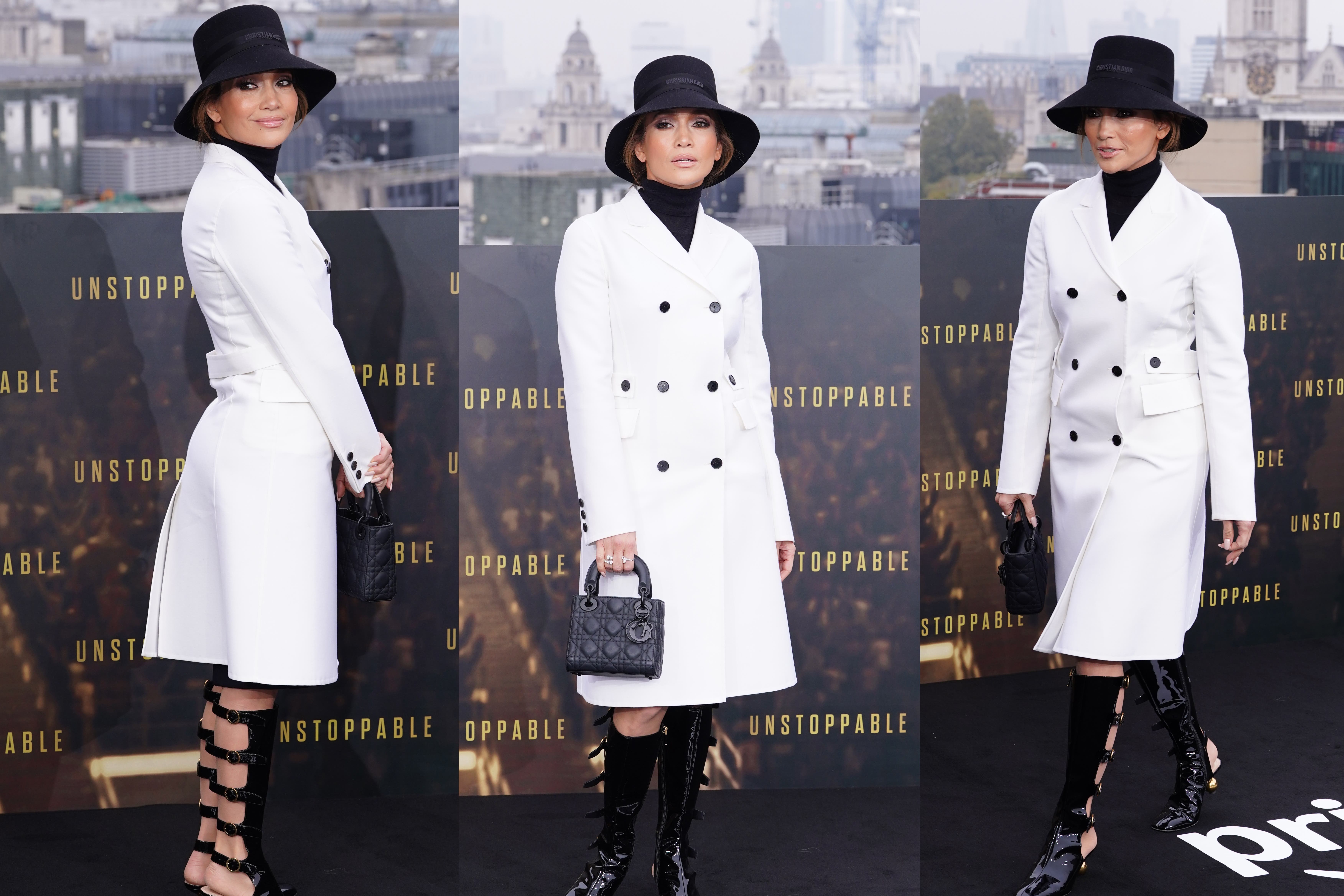 Jennifer Lopez channelled suave British style at the London premiere of Unstoppable (Ian West/PA)