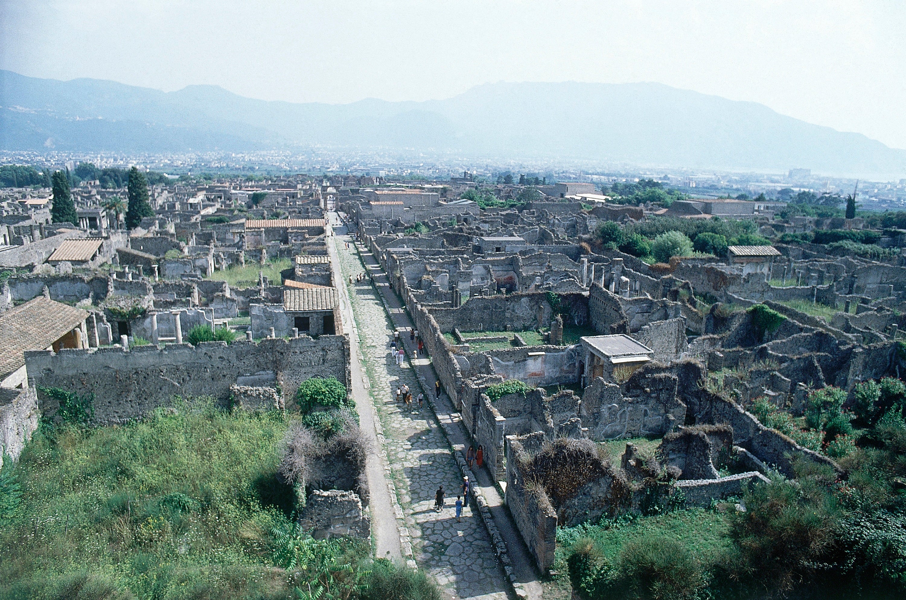 A view of Pompeii, the ancient Roman city near modern Naples in Italy, is seen in 1979. An estimated 2,000 people died in the city during the eruption of the nearby Mount Vesuvius.