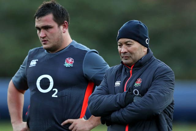 Eddie Jones (right) gave Jamie George his international debut (Andrew Matthews/PA)