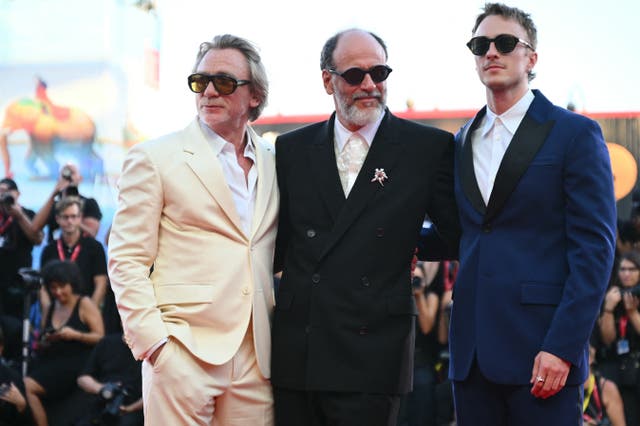 <p>Daniel Craig, Luca Guadagnino, and Drew Starkey at the 81st International Venice Film Festival</p>