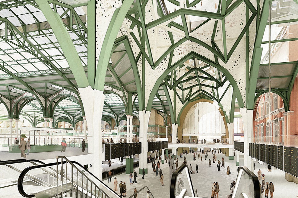 The distinctive ceilings will be kept under new plans to celebrate the station’s heritage