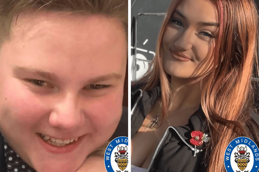 Ben Corfield, 19, and Liberty Charris, 16, (West Midlands Police/PA)