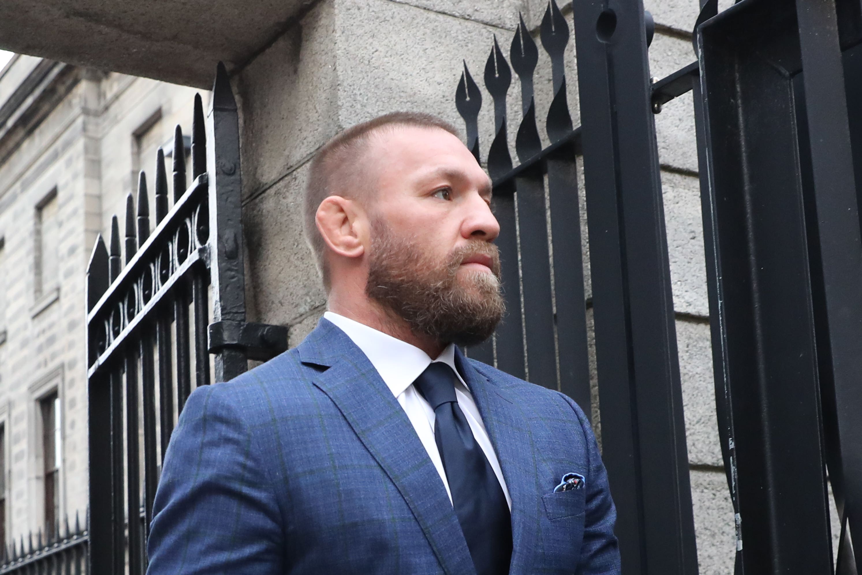 Conor McGregor outside the High Court in Dublin (PA)