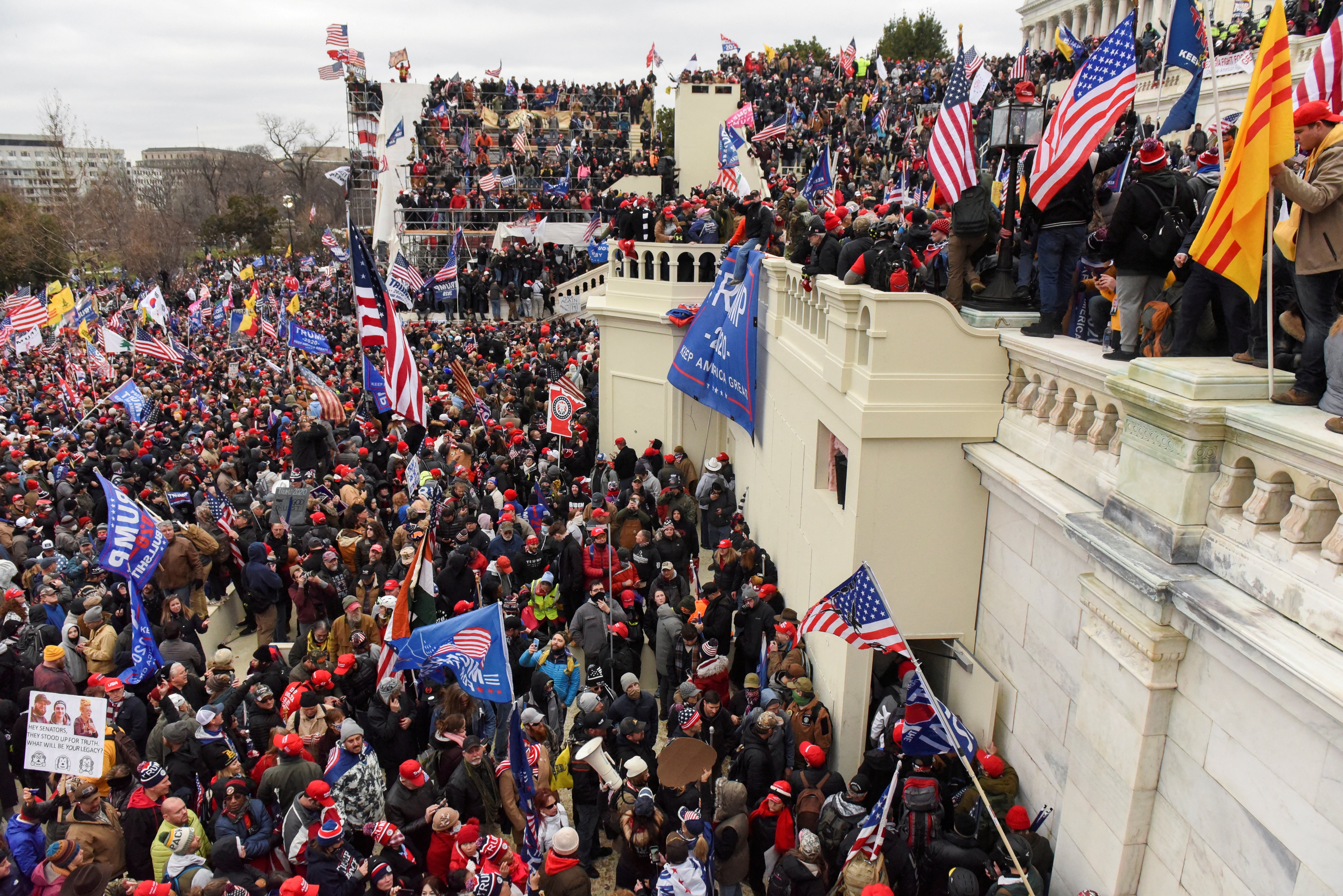 A mob of Trump’s supporters stormed the Capitol on January 6, 2021, events central to a sweeping indictment against the president-elect