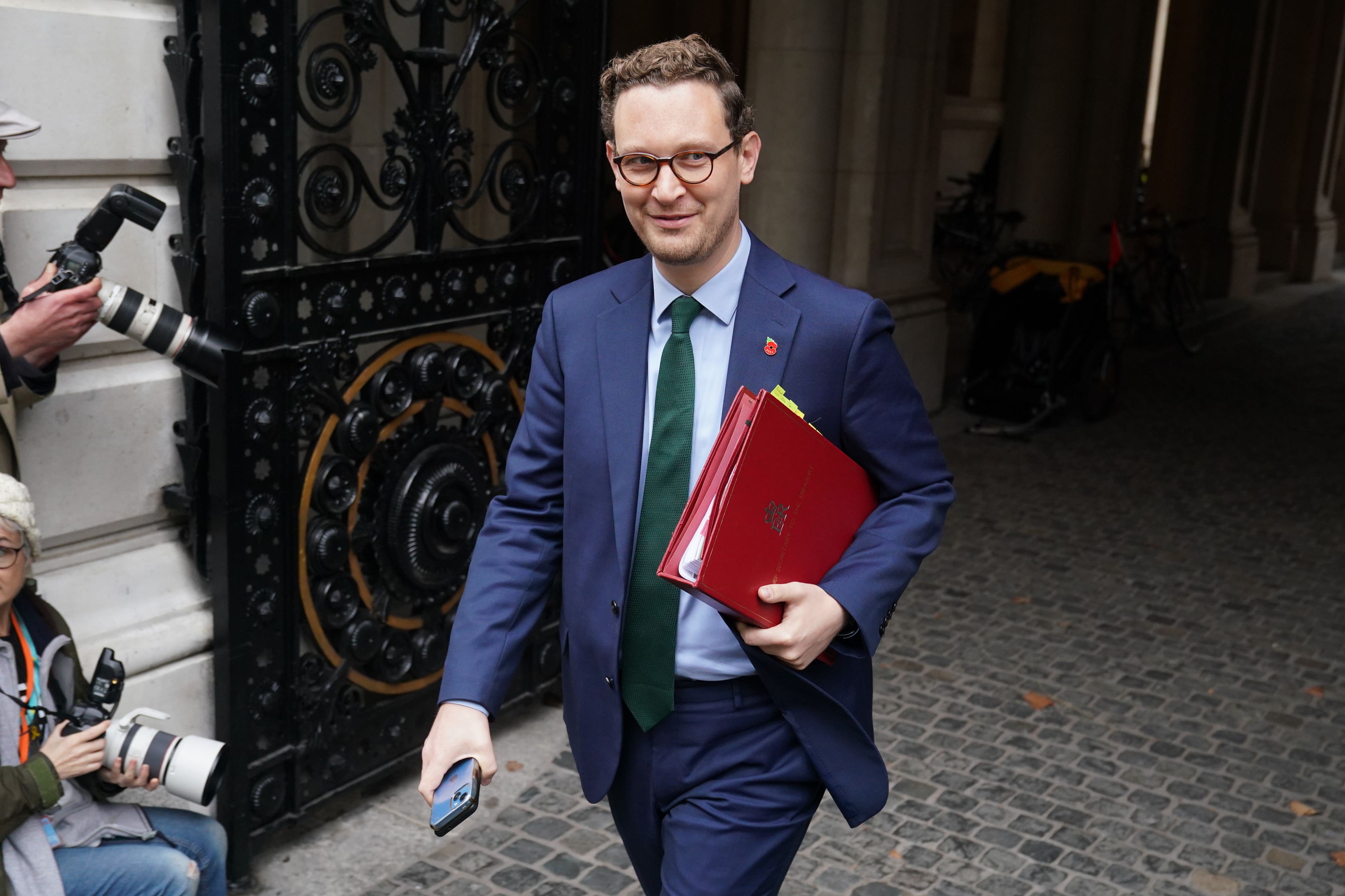 Chief Secretary to the Treasury Darren Jones was question about defence spending (Lucy North/PA)