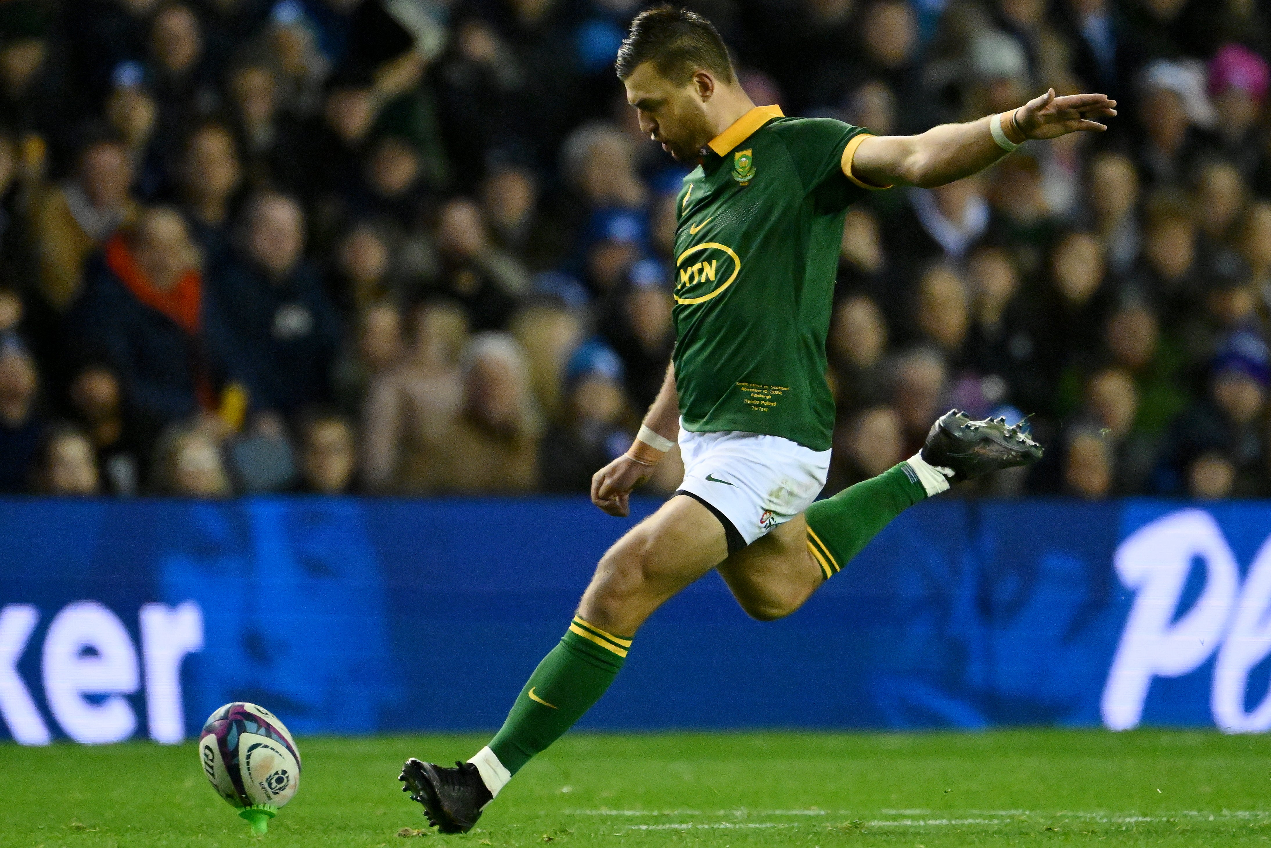 Handre Pollard’s kicking helped South Africa to victory