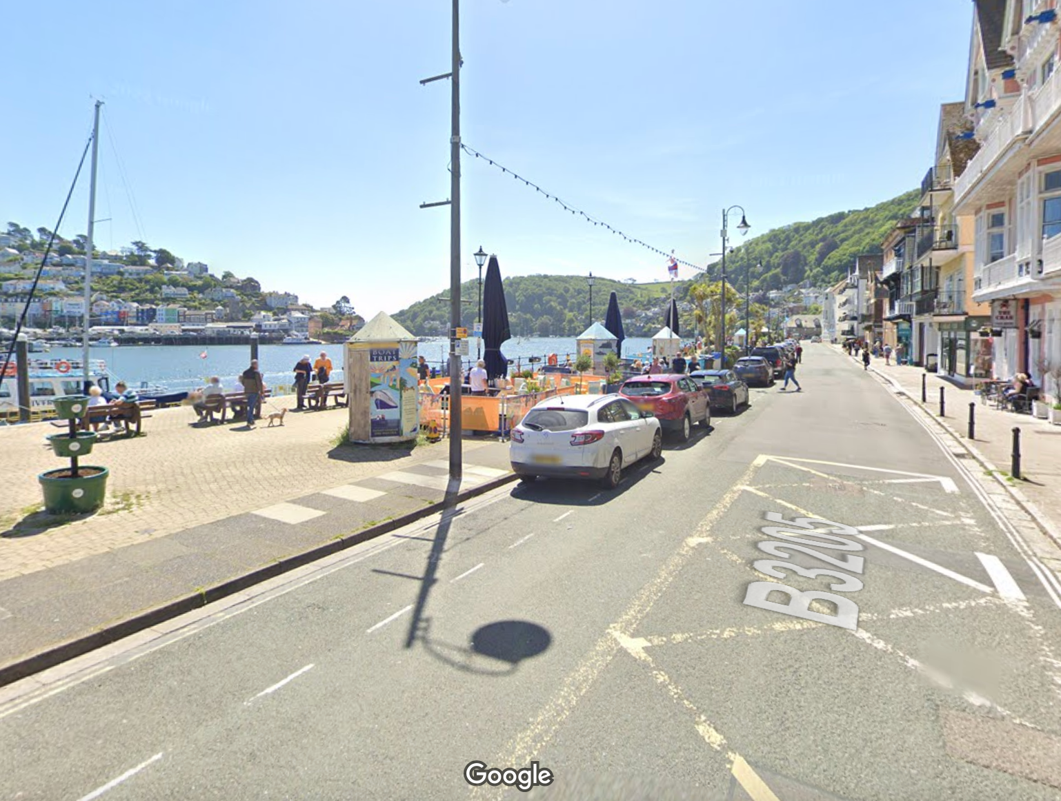 The car plunged into the River Dart on Sunday morning